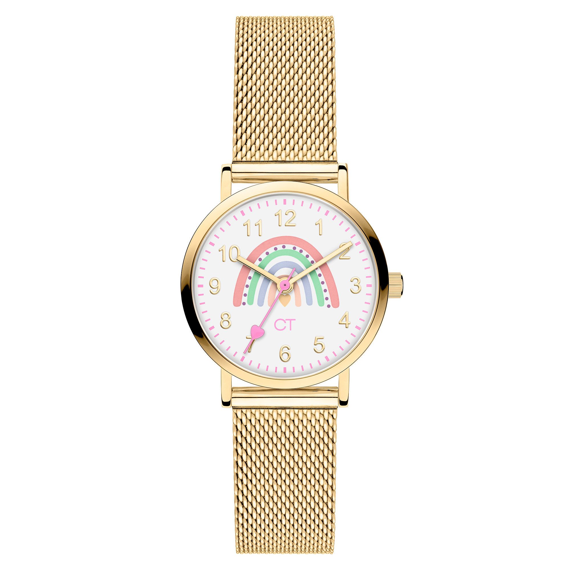 COOL TIME Quarzuhr The Cool Rainbow CT-0058-MQ, Armbanduhr, Edelstahlarmband, Kinderuhr, Mädchen, analog