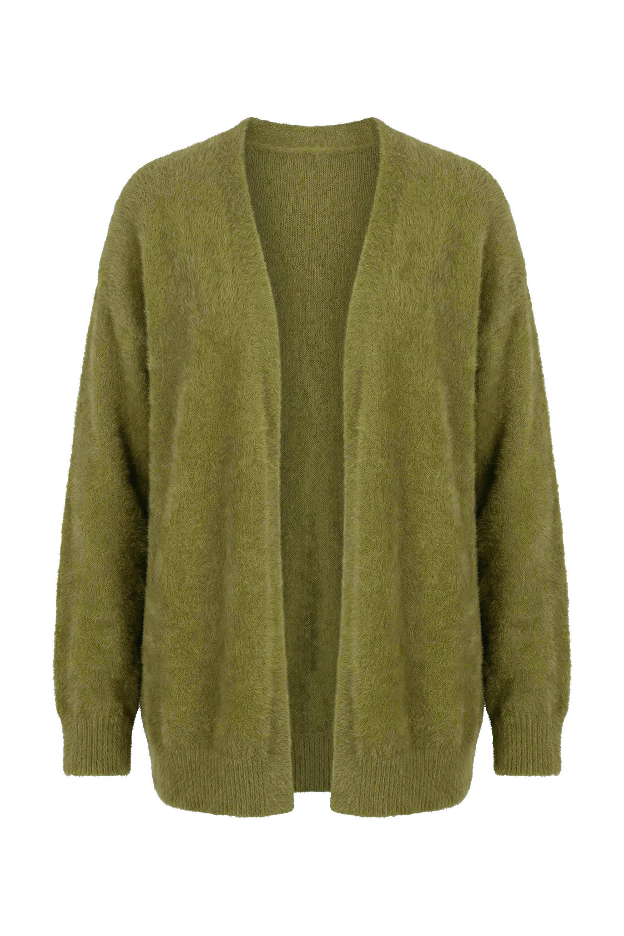 Studio Untold Strickjacke Strickjacke bequemer Shape Kuschelstrick günstig online kaufen
