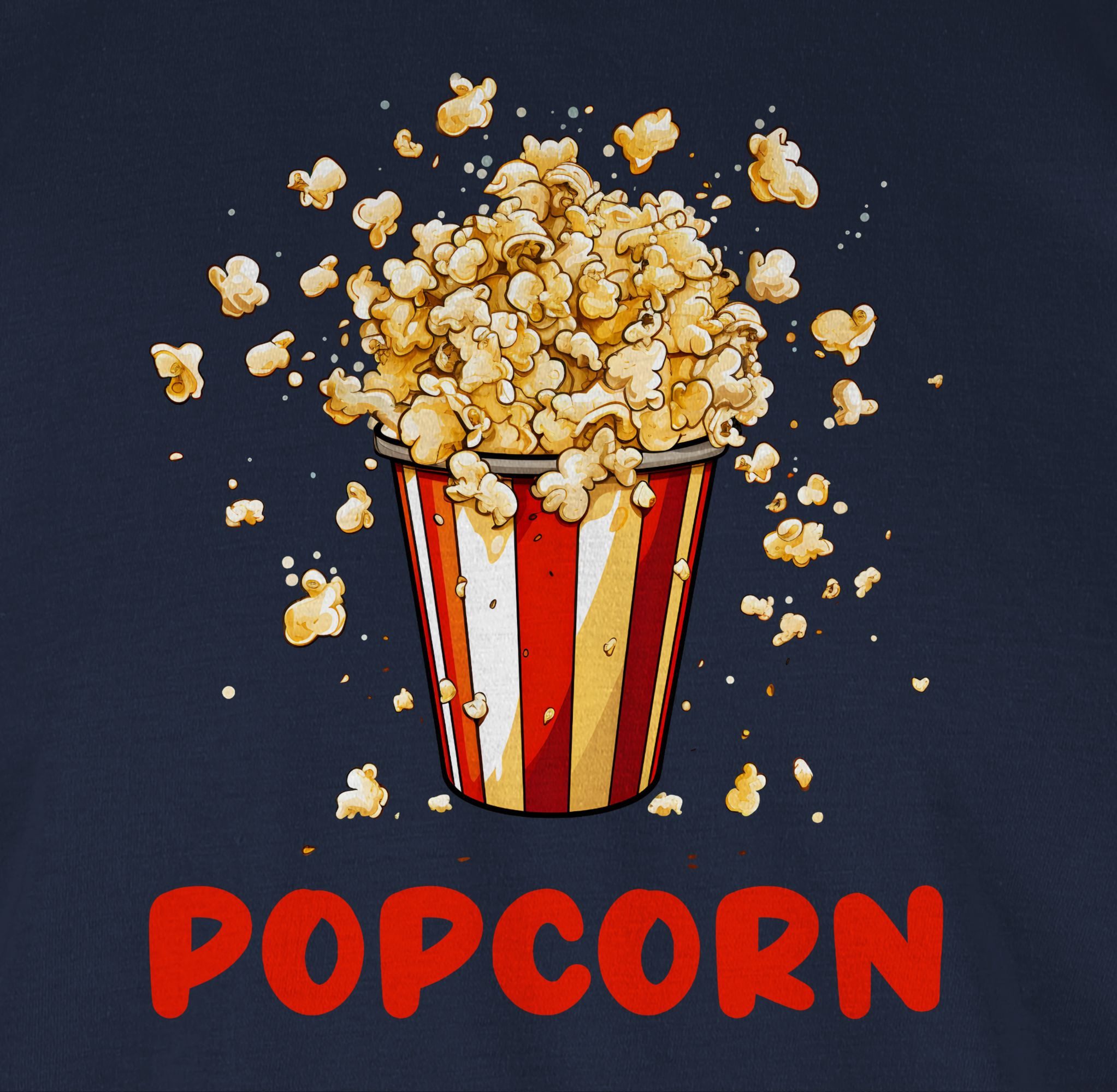 Shirtracer T-Shirt Popcorn Fan I Popcornverkleidung Karneval I Filmliebhaber Pop Corn I F Karneval & Fasching