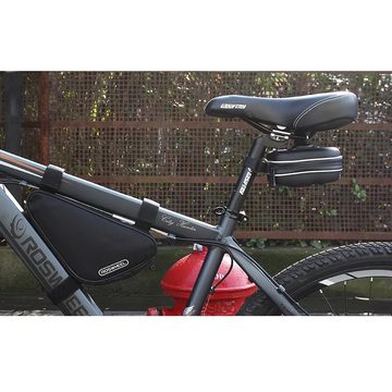 Sahoo Fahrradtasche 13875 1,2L Fahrradtasche unter dem Sattel mit Reißverschluss schwarz