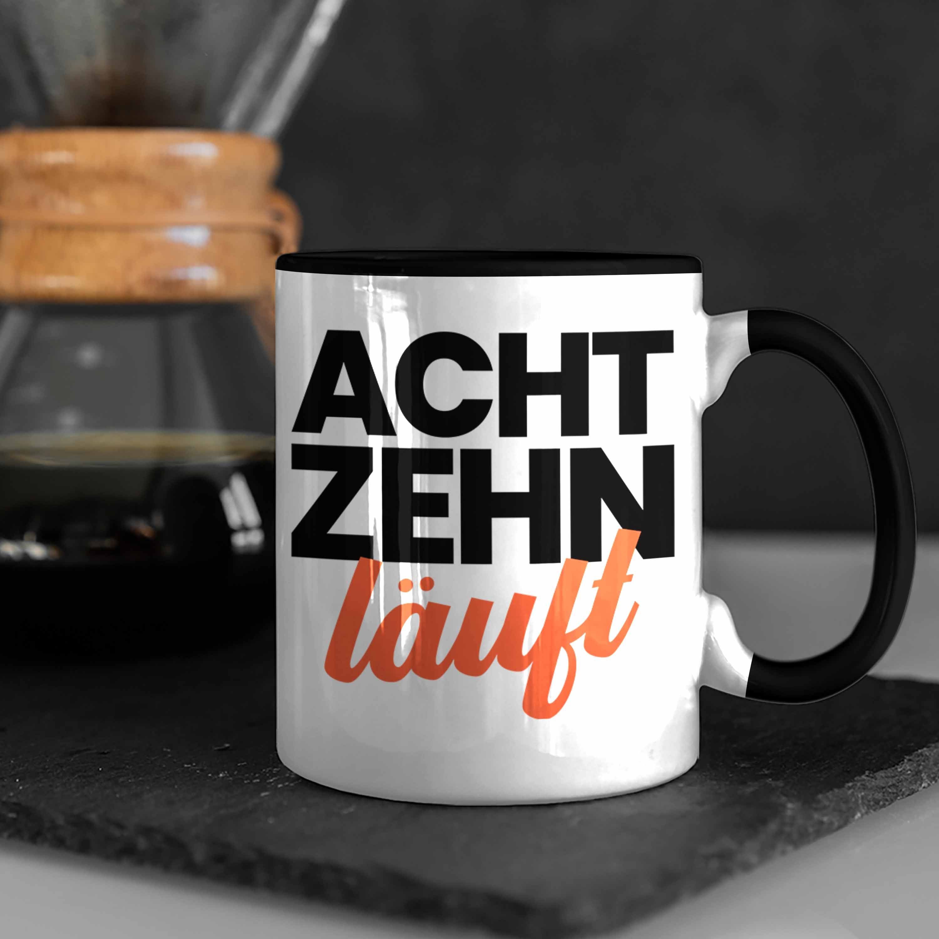 Spruch Tasse Bday Tasse Geschenk Trendation Sprüche - Trendation Geschenkideen Geschenke Geschenkidee 18er zum Geburtstag 18 18. Lustig 18 Mädchen Schwarz Jungen