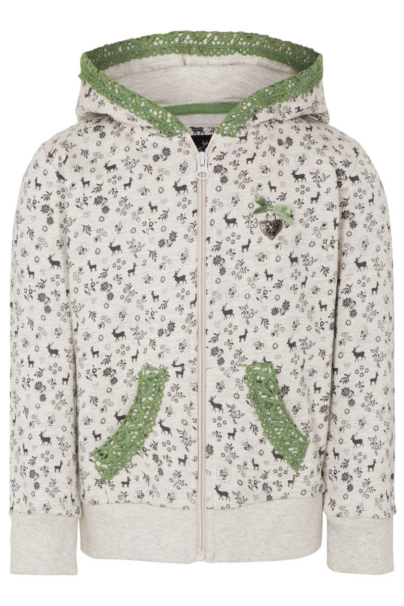 Hangowear Trachtenjacke Kapuzenjacke Kinder - YELA KIDS - greige