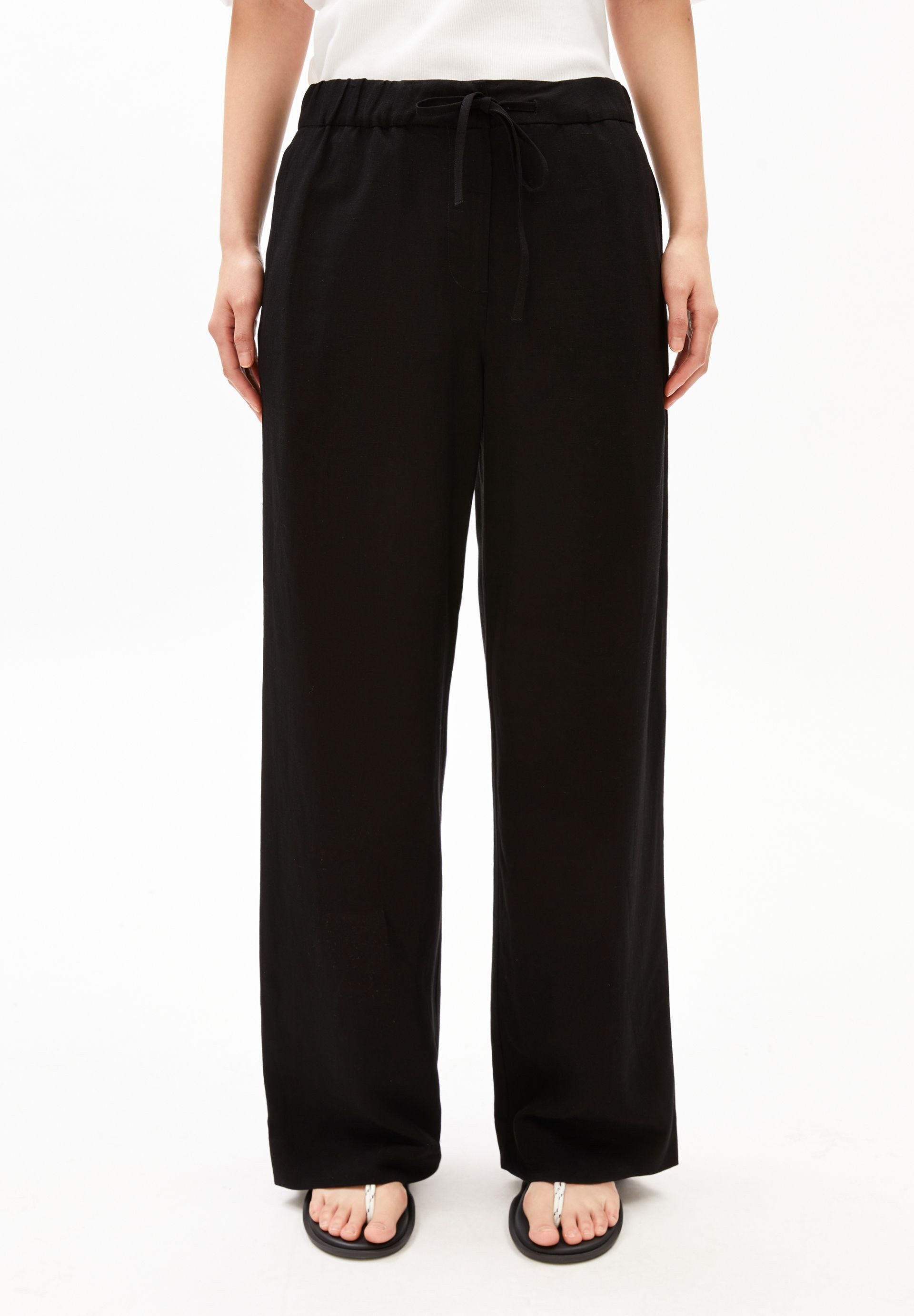 Armedangels Stoffhose LINO BLEND Leinen-Mix (Mid waist, Relaxed Fit)