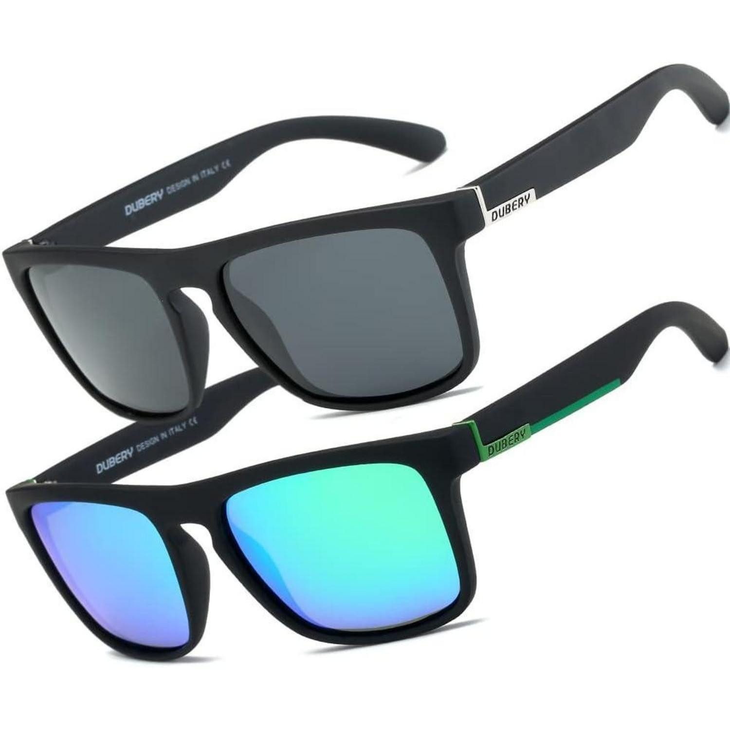 Retrosonnenbrille Sonnenbrille Polarisierte Herren Damen UV400 Schutz Retro Grün schwarz