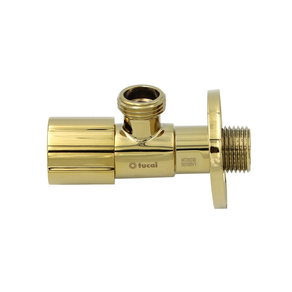 TUCAI Eckventil Eckventil Tucai TMM C850 Premium AG/AG 1/2"-1/2" gold