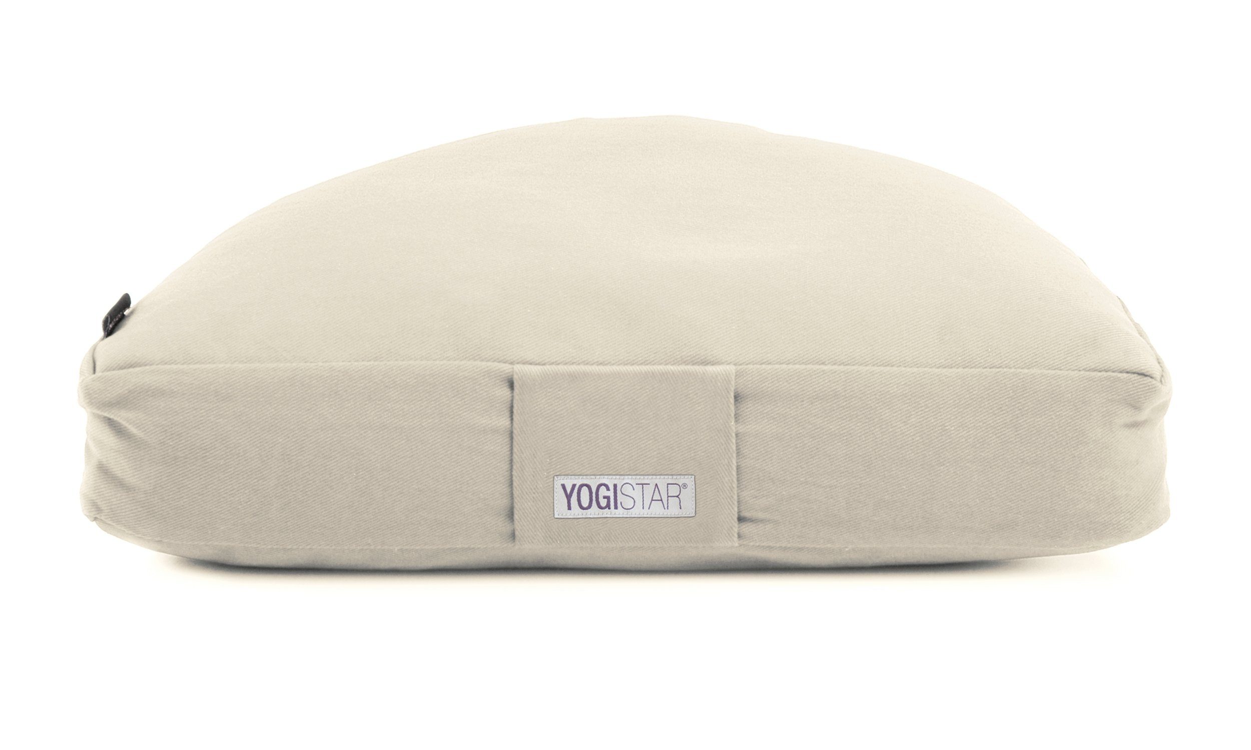 Yogistar Meditationskissen Meditationskissen Halfmoon, Hochwertiges Meditationskissen für einen stabilen und bequemen Sitz.