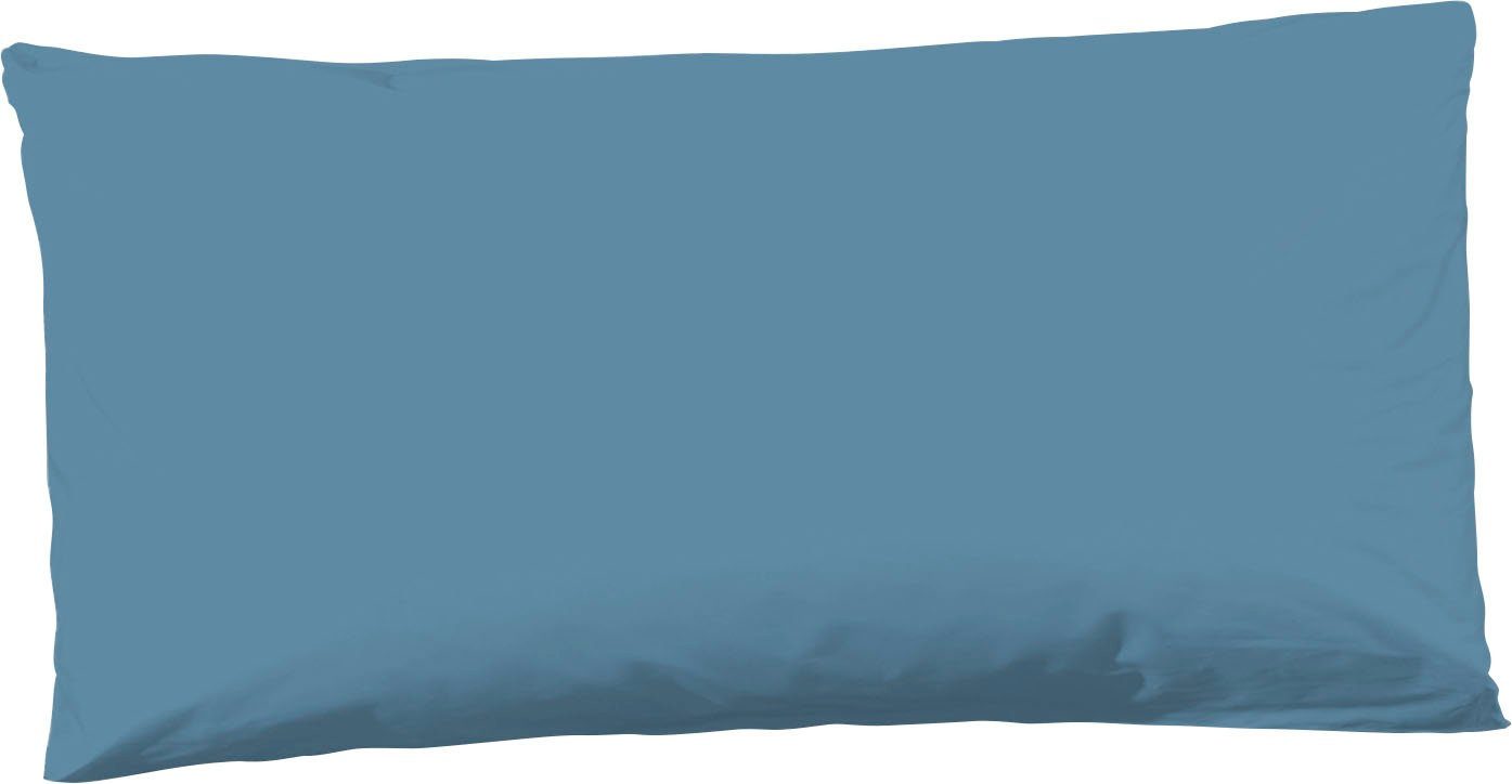 hip Kissenhülle Uni D, (1 Stück), Baumwolle, Mako-Satin, 40x80, 1 Stück, Unifarben Taupe, Reißverschluss