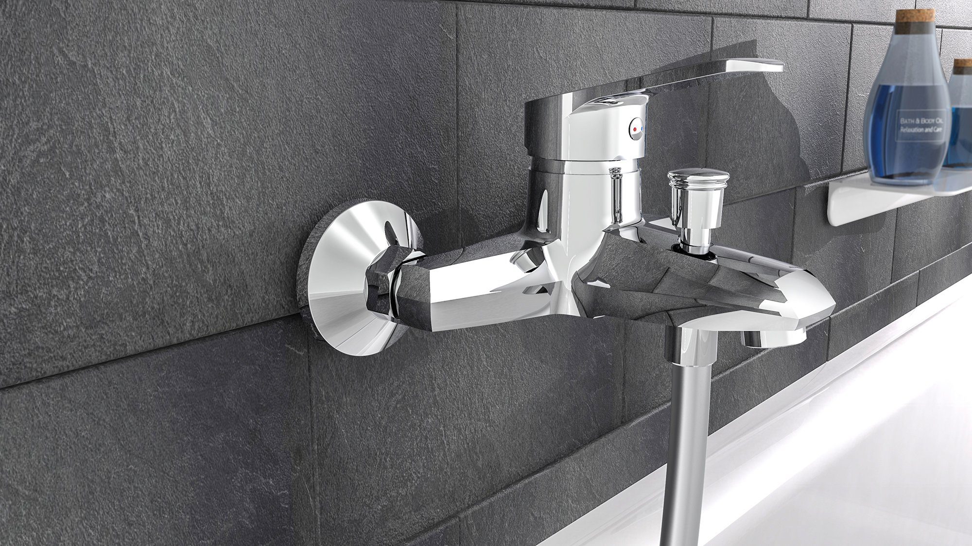 Schütte Wannenarmatur Tessa Mischbatterie Badewanne, Wasserhahn Bad, Wannen günstig online kaufen