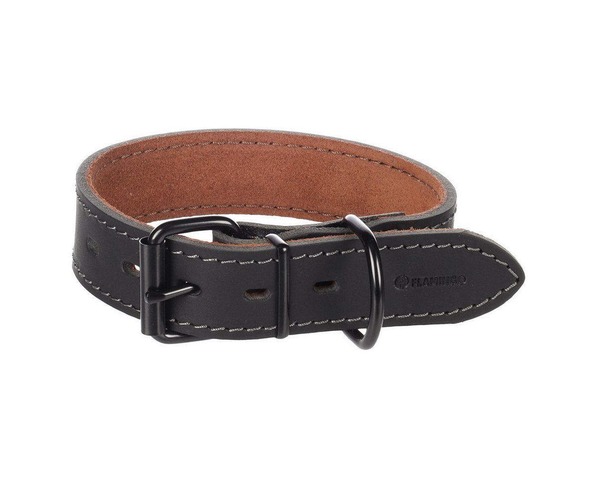 Thumbnail - Flamingo Hunde-Halsband Halsband Montana breit schwarz