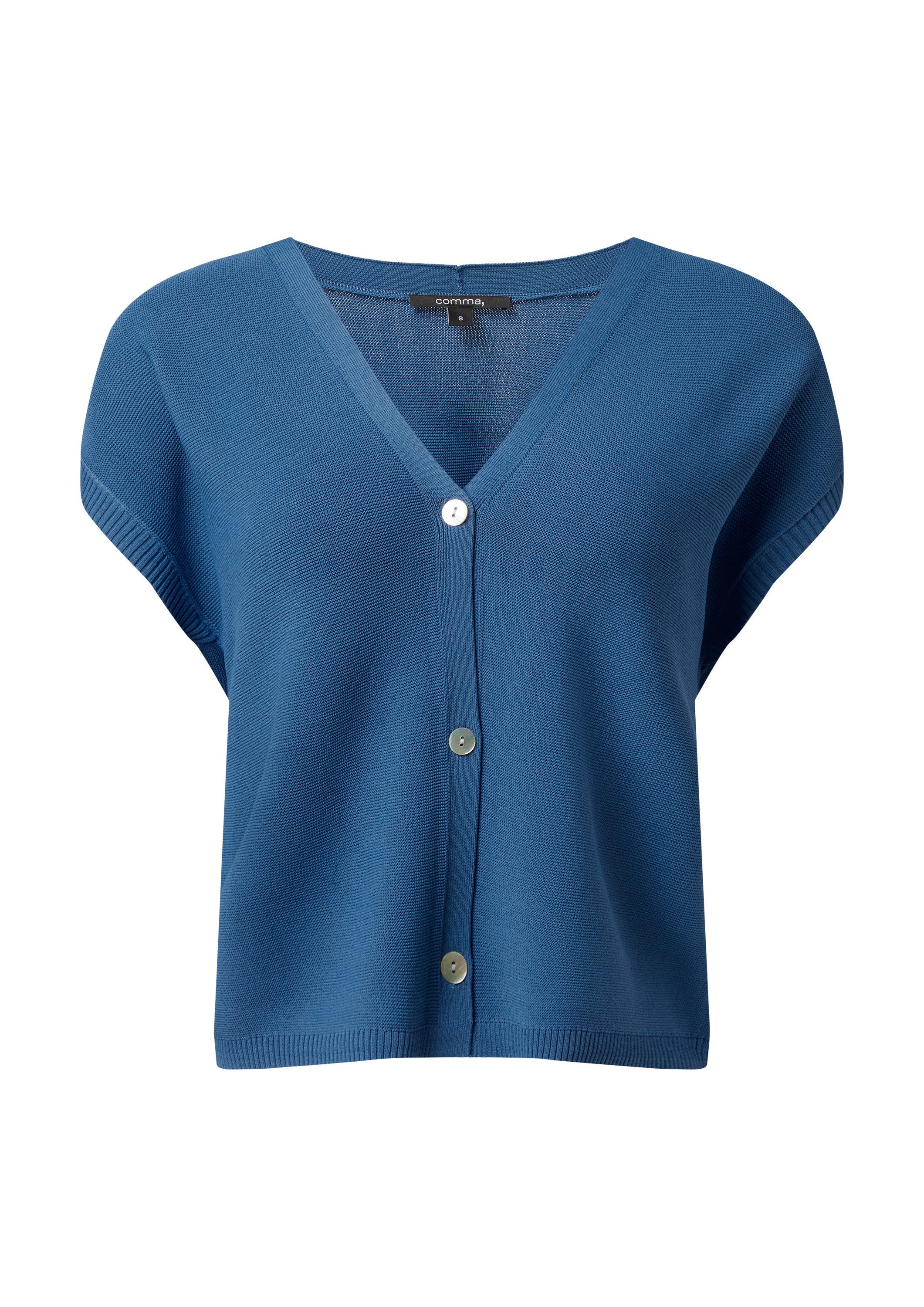 comma Cardigan Strickjacke Kurze Strickjacke mit günstig online kaufen
