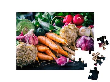 puzzleYOU Puzzle Sortiment von knackig frischem Gemüse, 48 Puzzleteile, puzzleYOU-Kollektionen Gemüse