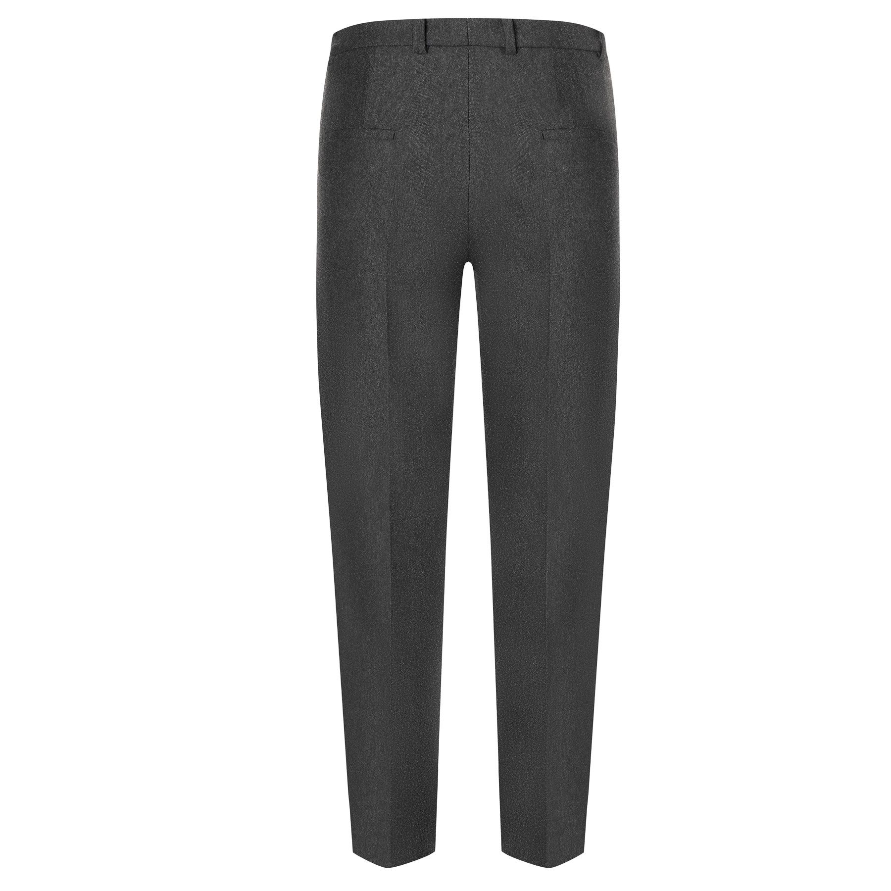 Cambio Stoffhose CAMBIO Hose KRYSTAL mit Viskose - Dark Grey Melange
