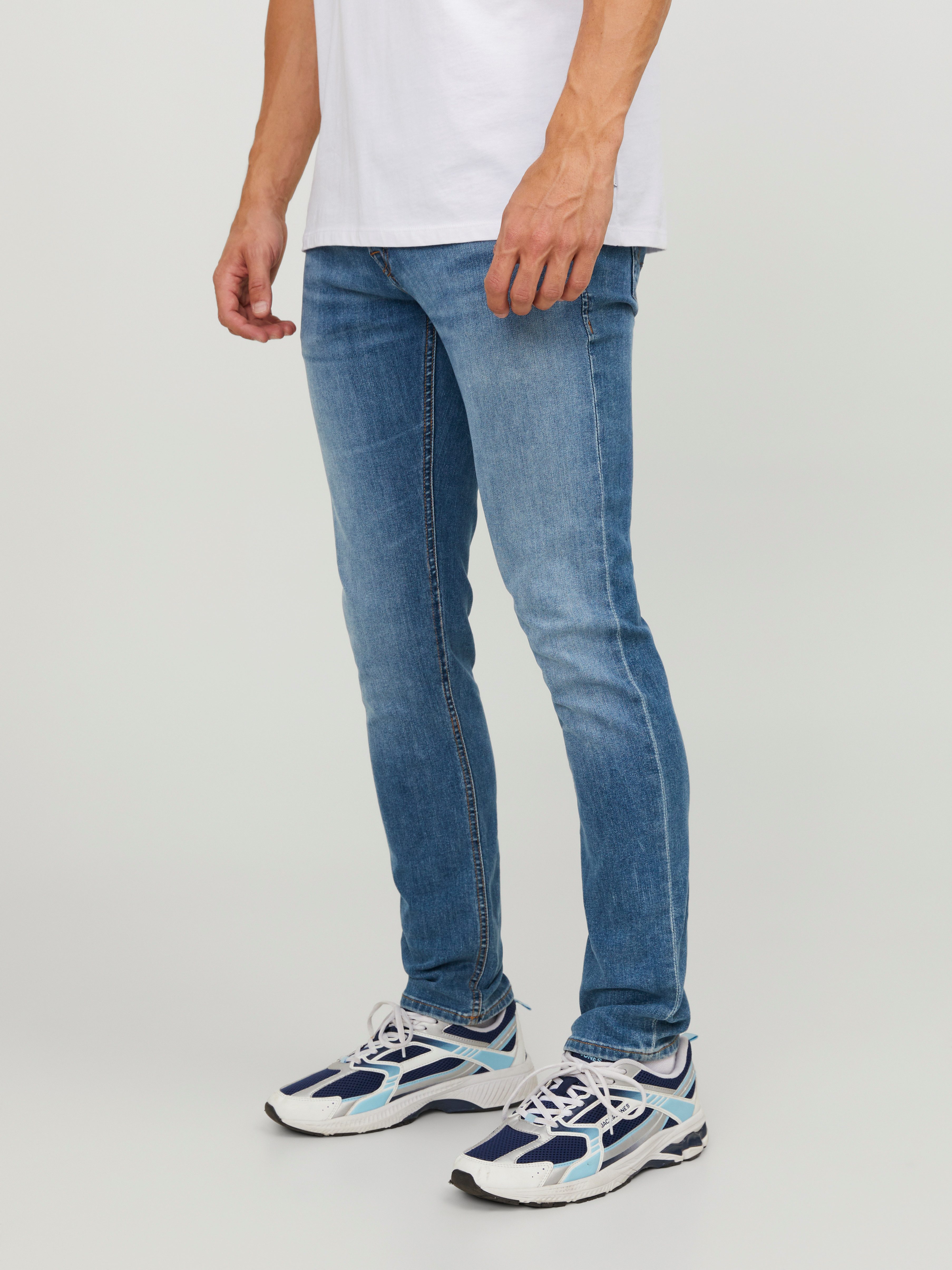 Jack & Jones Slim-fit-Jeans JJIGLENN Slim-Fit mit Stretch und praktischer 5-Pocket-Form Baumwollmischung, slim fit
