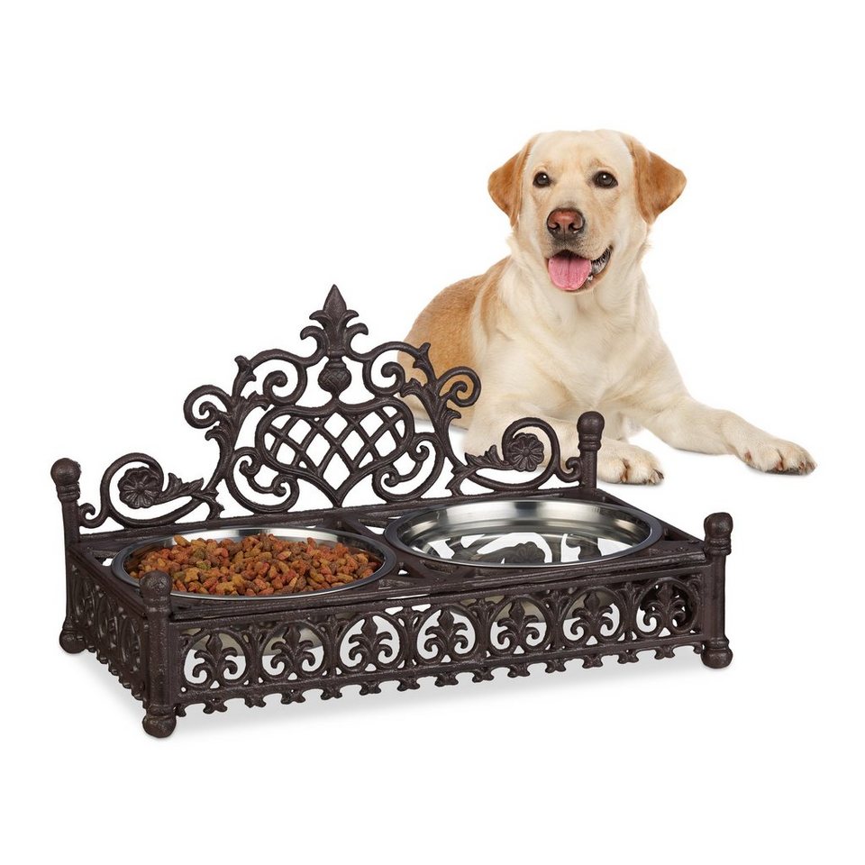 relaxdays Futterstation »Futterbar Hunde aus Gusseisen« online kaufen