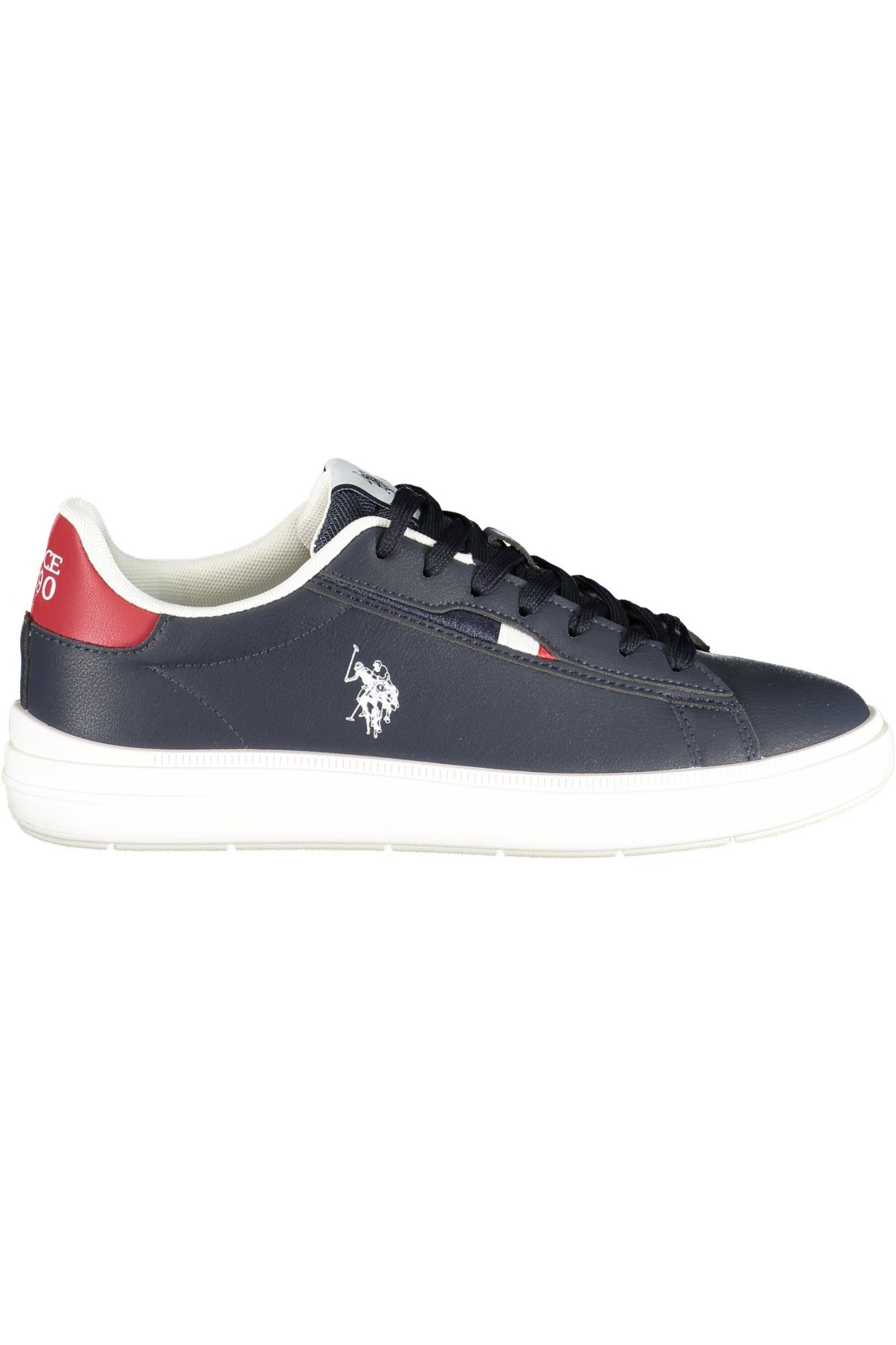 U.S. Polo Sneaker Moderner Herrensneaker in Blau mit roten Akzenten