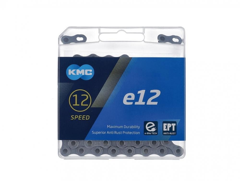 KMC Fahrradkette KMC Kette e12 EPT, 12-fach, 130 Glieder, E-Bike-kompatibel, extra lang