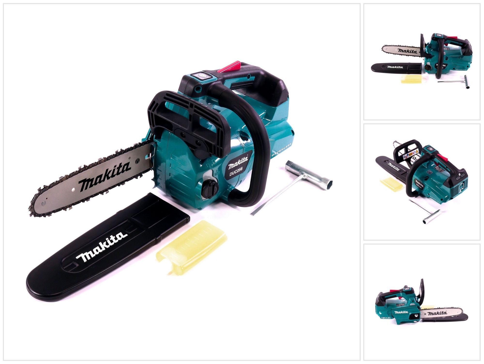 Makita Benzin-Kettensäge DUC 256 Z Akku Kettensäge 36 V (2x 18 V) Brushless 25 cm Solo - ohn