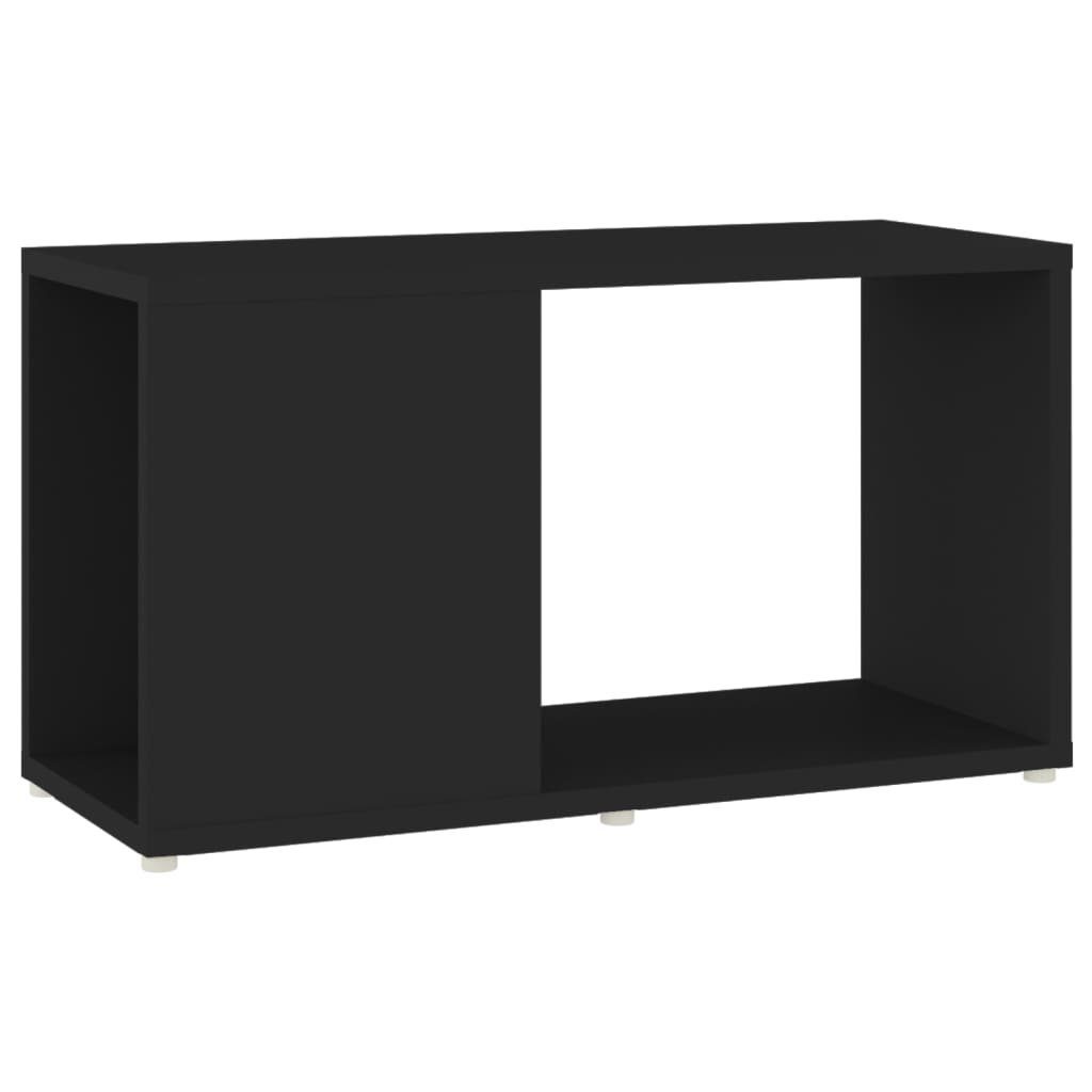 furnicato Bücherregal TV-Schrank Schwarz 60x24x32 cm Holzwerkstoff, 1-tlg. günstig online kaufen