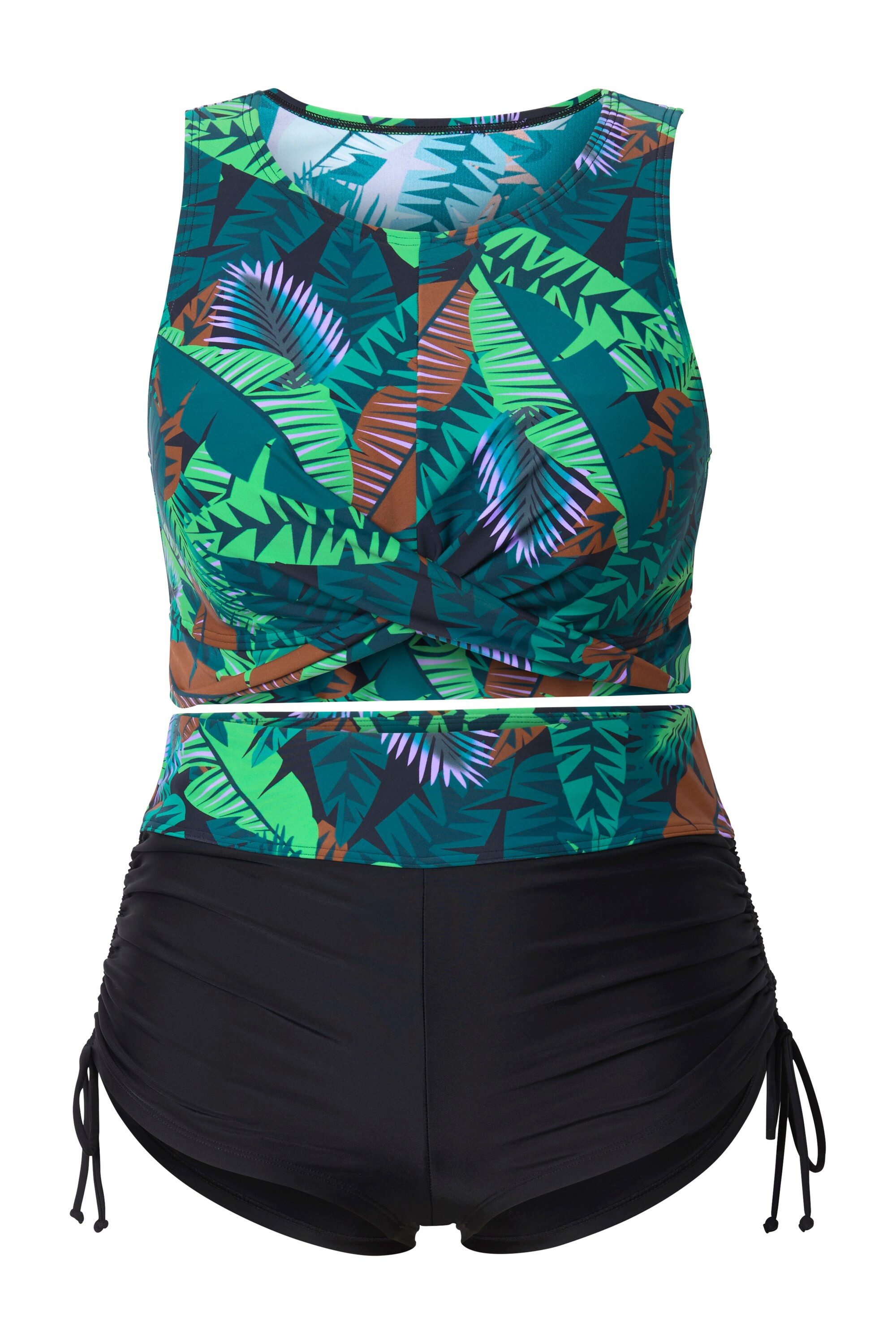 Ulla Popken Bügel-BH Bikini Palmen Softcups günstig online kaufen
