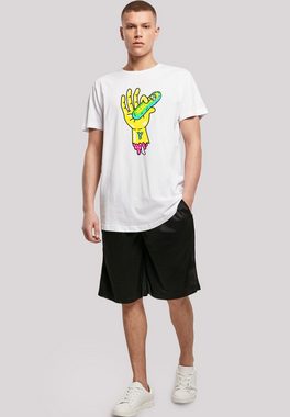 F4NT4STIC T-Shirt Rick and Morty Pickle Hand Print