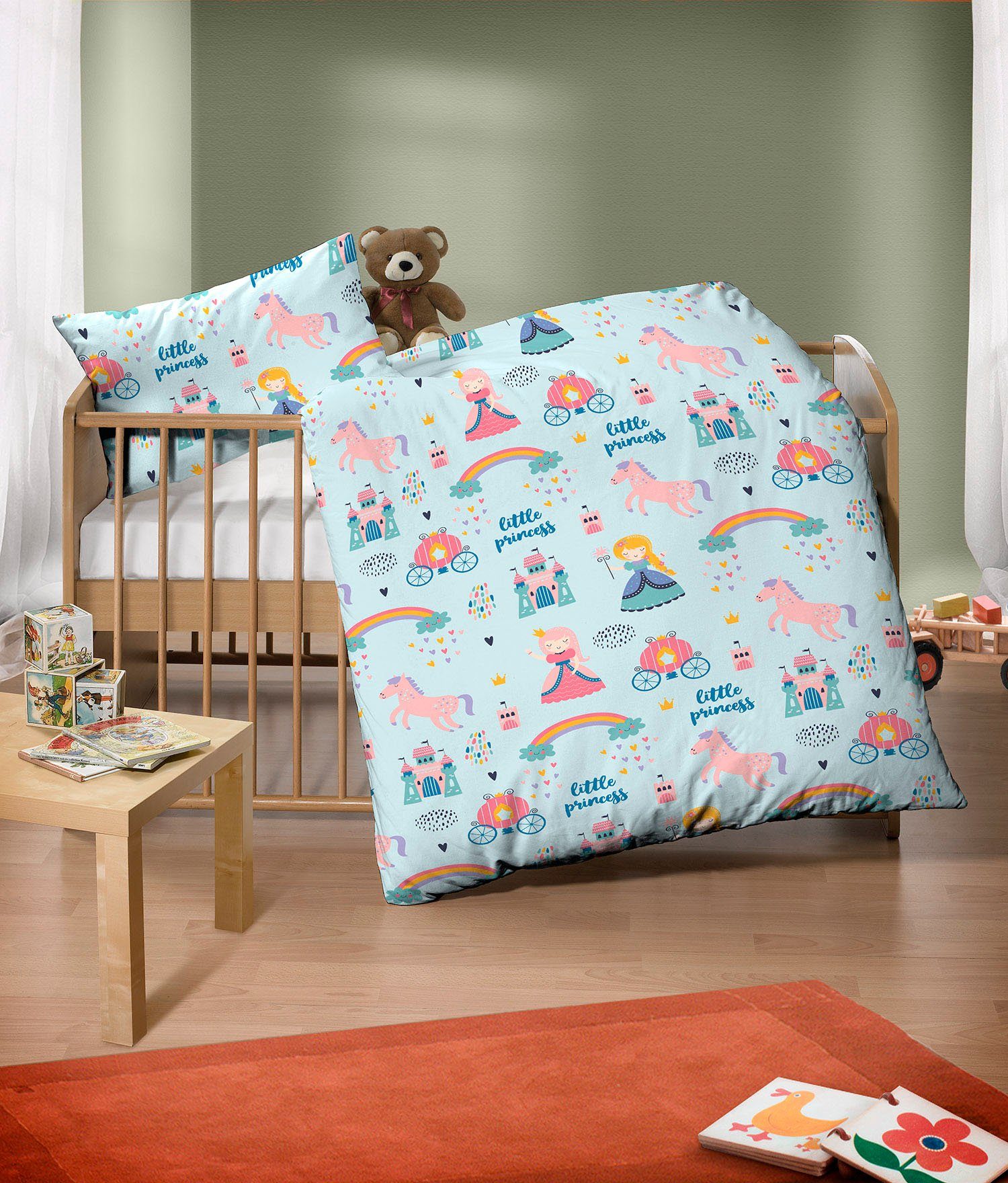 Biberna Bettwäsche kleine Prinzessin, Feinbiber, 2 günstig online kaufen