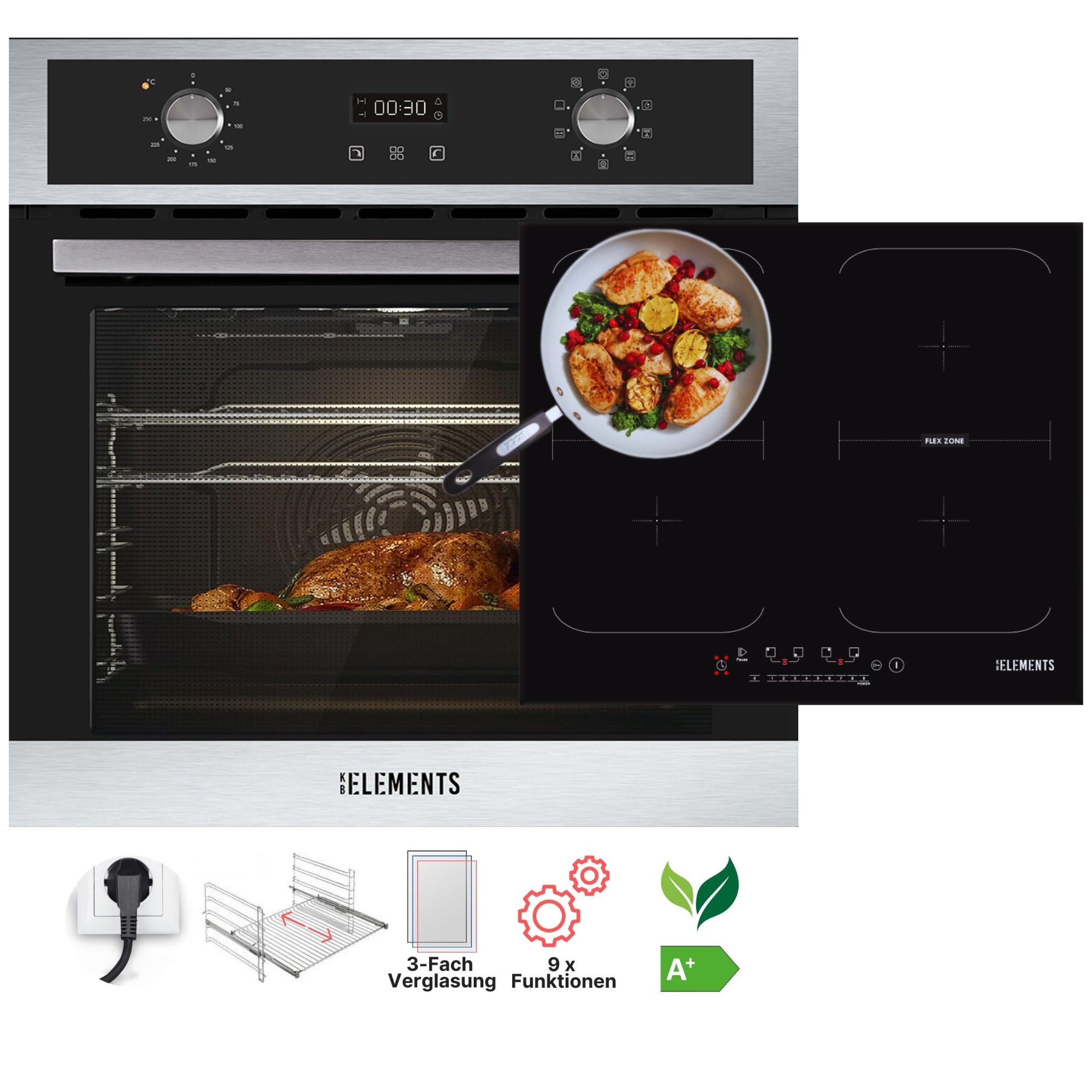 Induktions Herd-Set ELK70EV3/ELK104PF