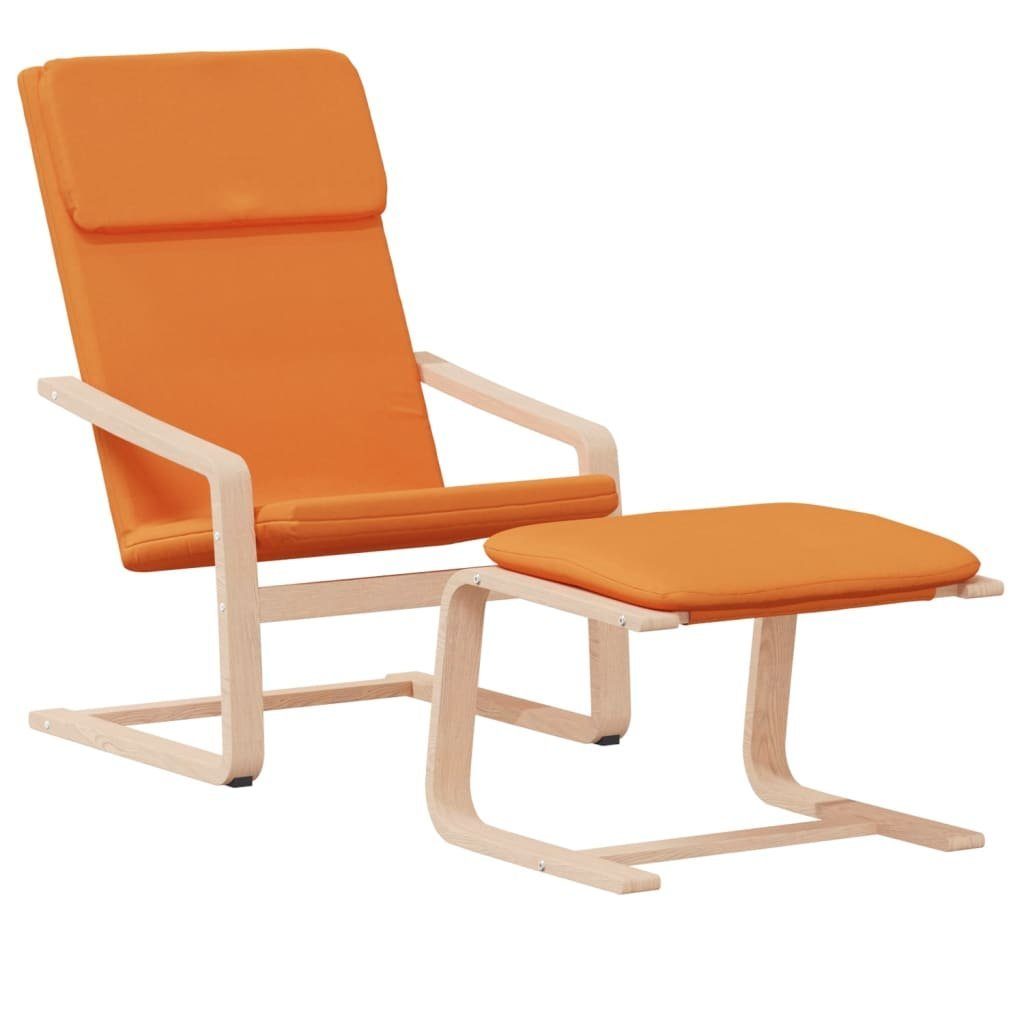 vidaXL Sessel Relaxsessel mit Hocker Dunkelgelb günstig online kaufen