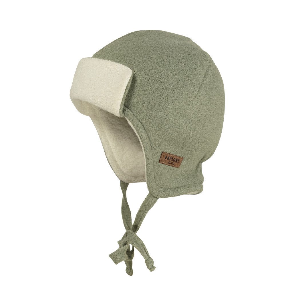 MAXIMO Fleecemütze GOTS MINI-Parkacap Baumwollfleece, Teddyfutter, günstig online kaufen