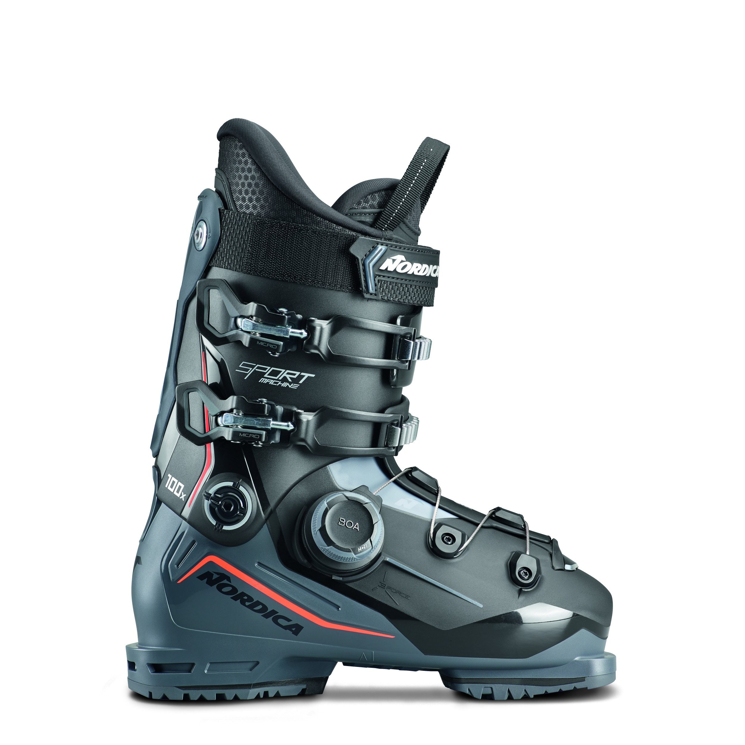 Nordica SPORTMACHINE 3 100 X BOA (GW) 7T1 SCHWARZ-ANTHRAZIT-ROT Skischuh