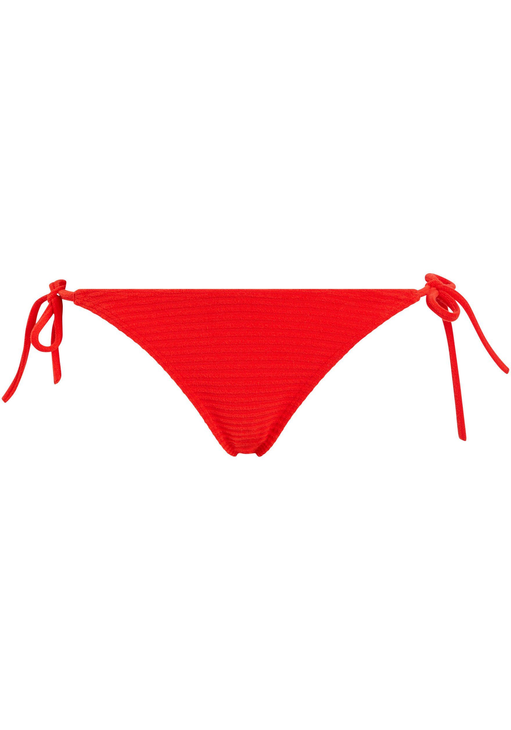 BIKINI SIDE TIE Calvin mit Klein Swimwear gerippter STRING Bikini-Hose Struktur