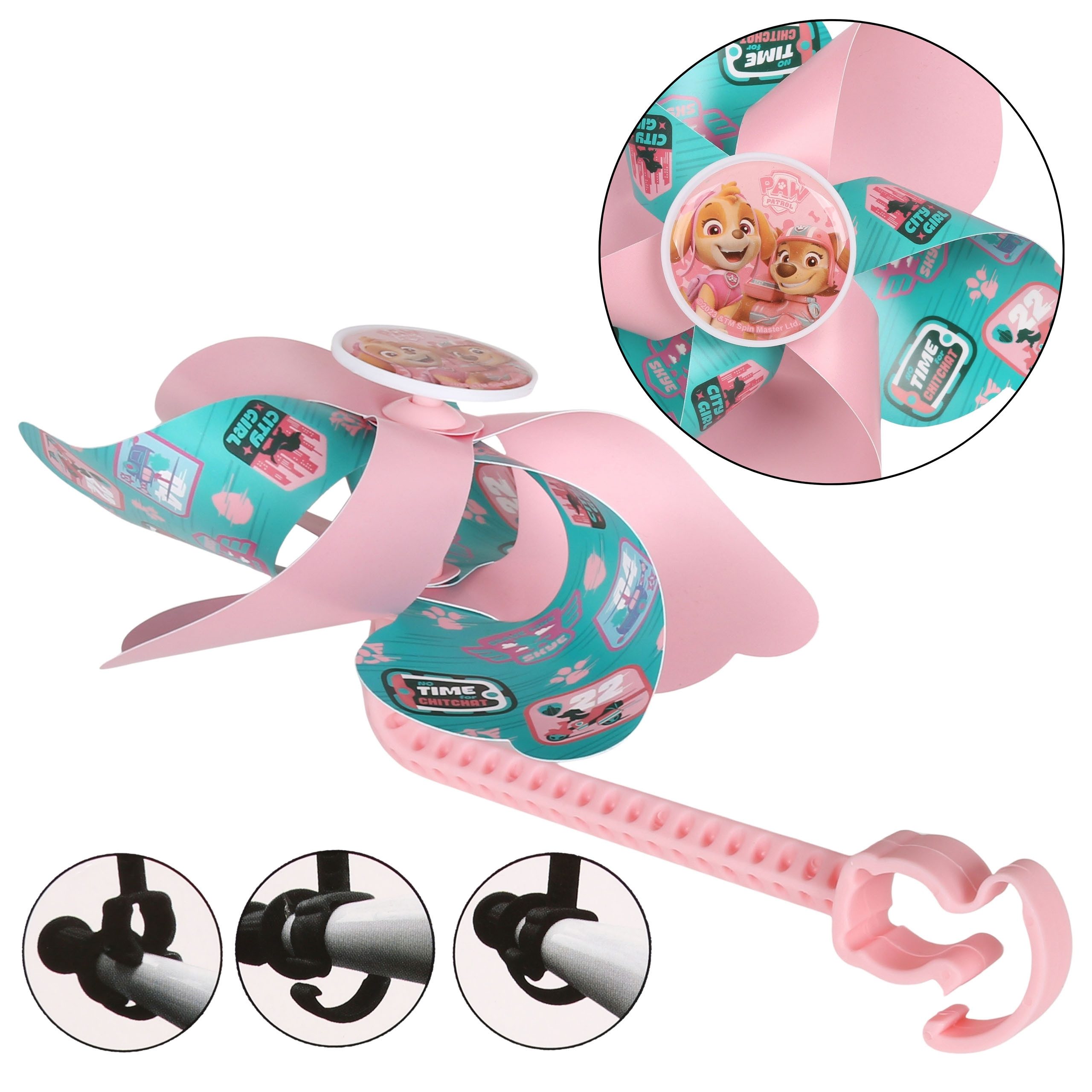 PAW PATROL Kinderfahrradhelm Paw Patrol Skye Liberty Rosa Lenker-Winrad, Fahrräder, für Kinder