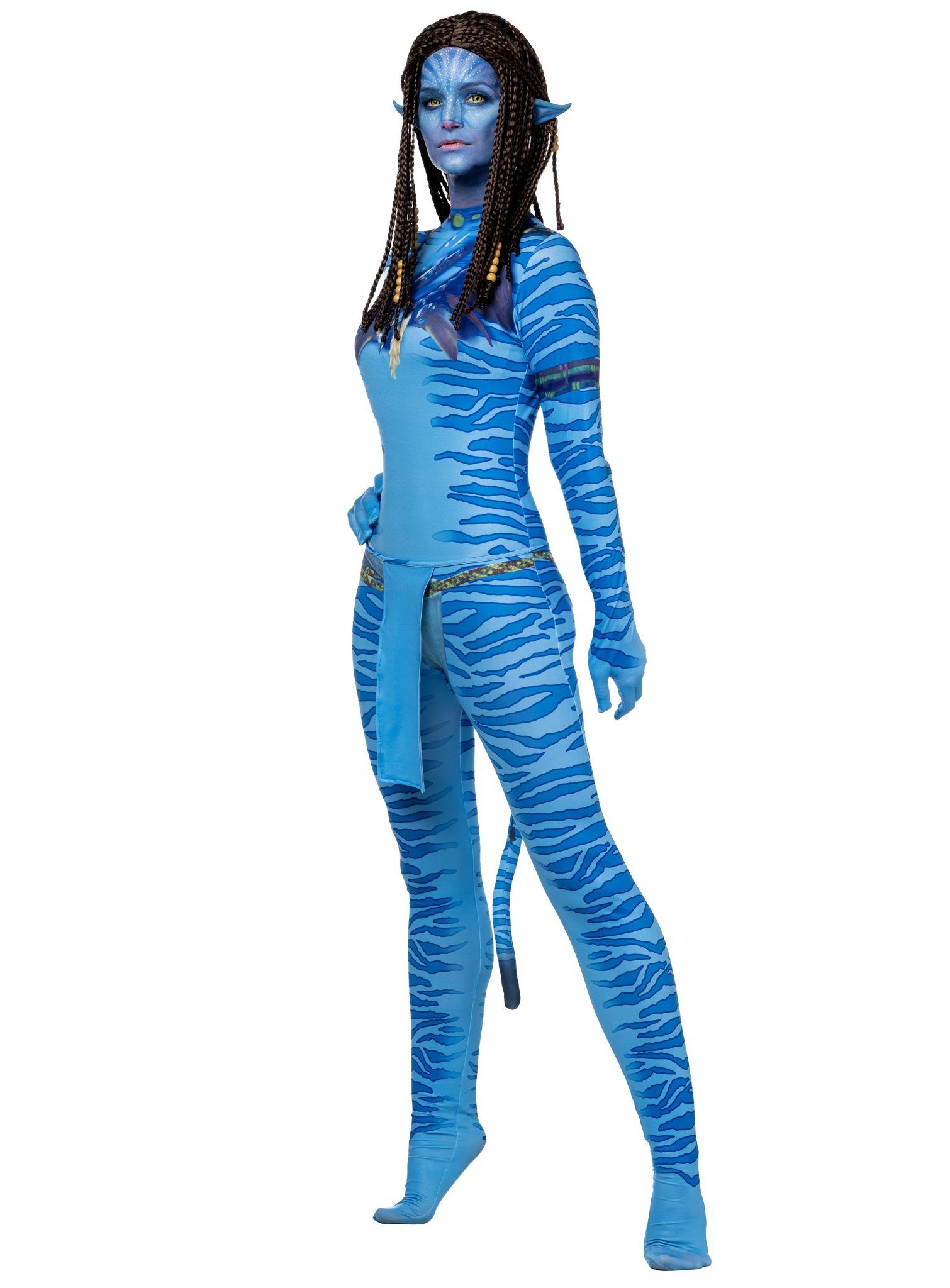 Maskworld Kostüm Blaue Stammeskriegerin - Karneval Faschingskostüm, Na'wie cool ist das denn?! Wasserblaues Filmkostüm im Stil des große