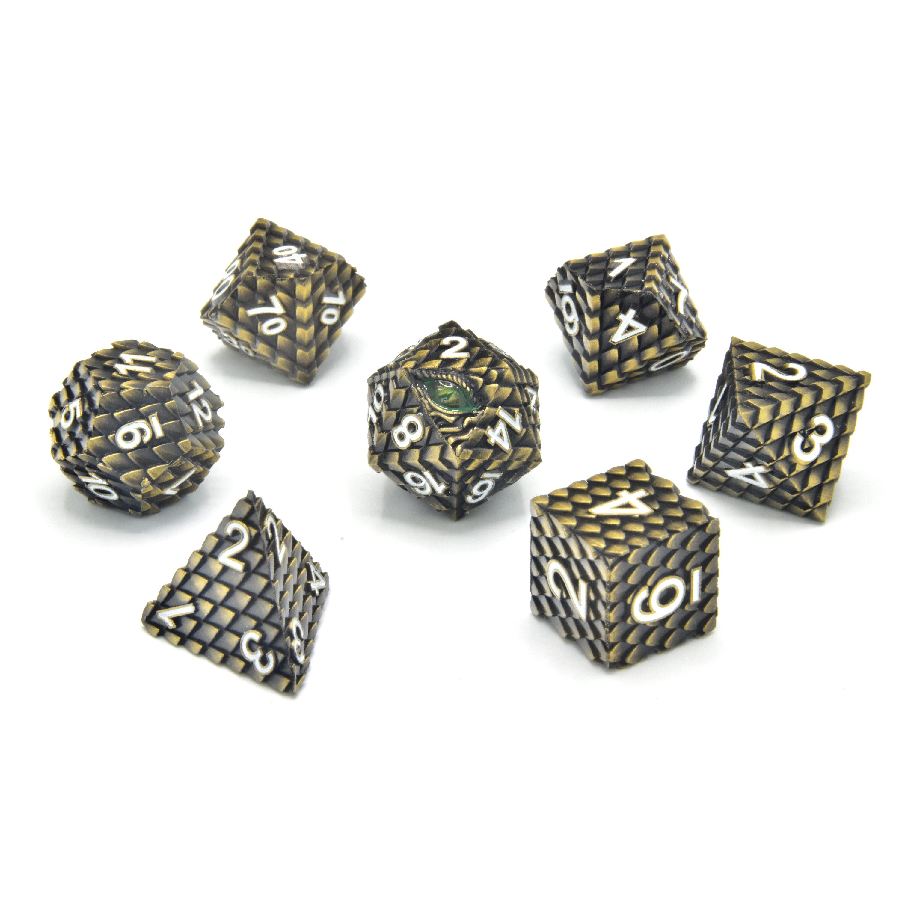 Spiel Glassstaff - Drudaxizius Metal RPG Würfel Set - CritStones Dice