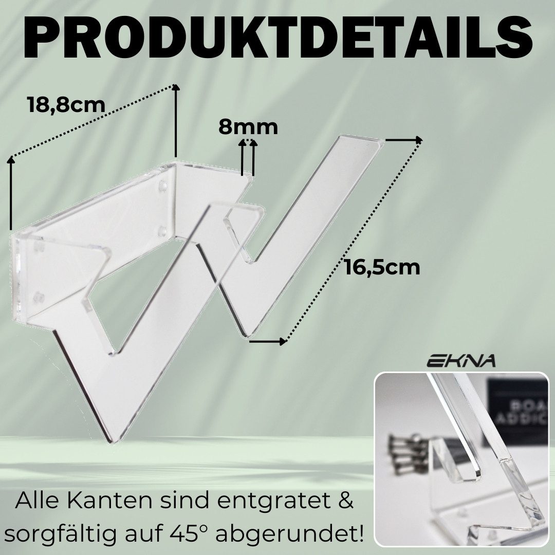 EKNA Snowboard Wandhalterung - Wand Halterung für Skateboard uvm.! (1 St., universal Halterung), inkl. Montagematerial!