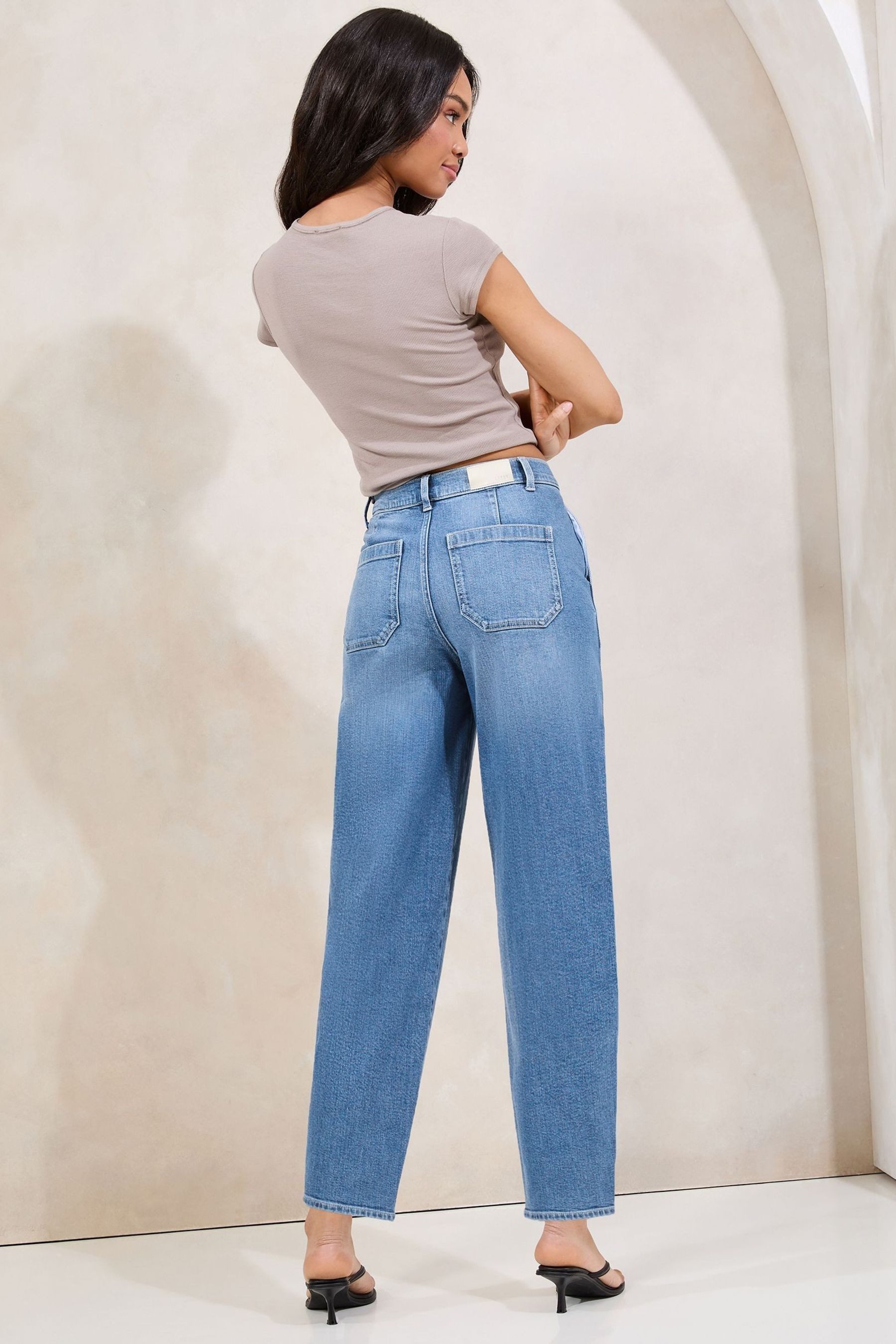 LIPSY Slim-fit-Jeans Lipsy Barrel-Jeans im Slim Fit, Regular (1-tlg)
