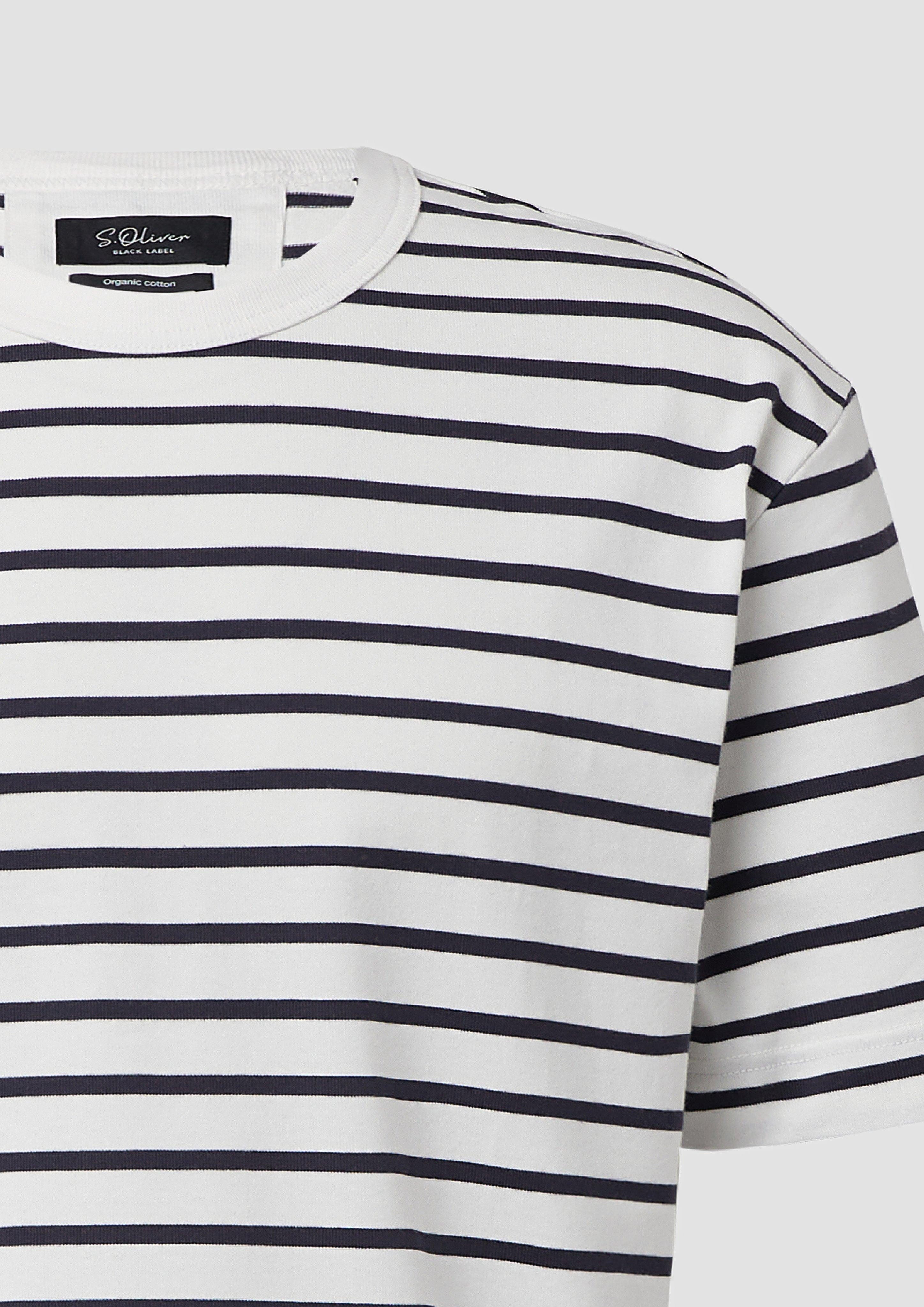 s.Oliver BLACK LABEL Kurzarmshirt Gestreiftes T-Shirt günstig online kaufen