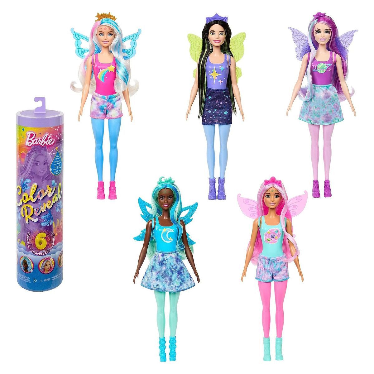 Mattel® Anziehpuppe Mattel HJX61 Barbie Color Reveal - Rainbow Galaxy - Pup günstig online kaufen