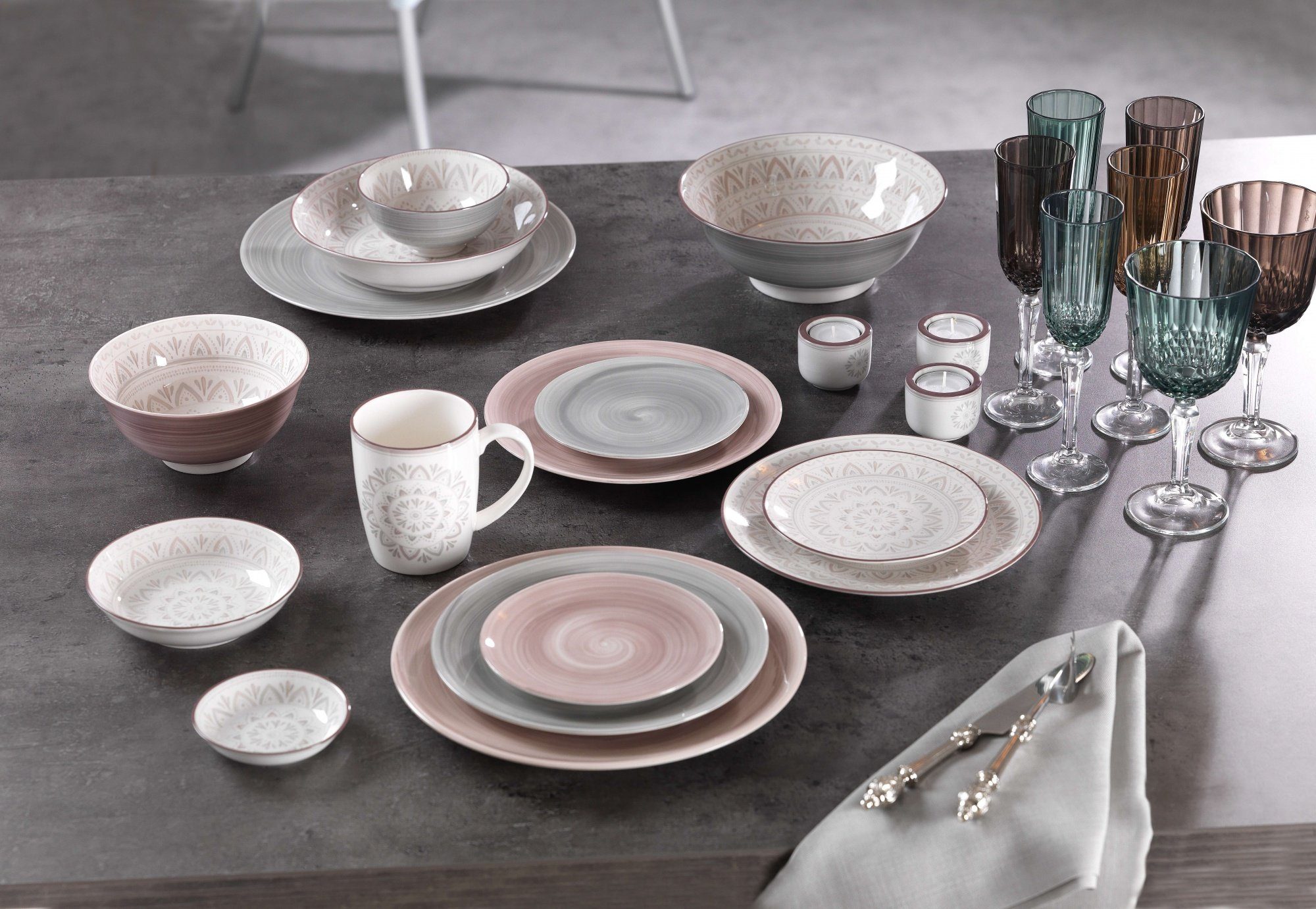 Ritzenhoff & Breker Столовый сервиз Valencia (12-tlg), 6 Personen, Porzellan