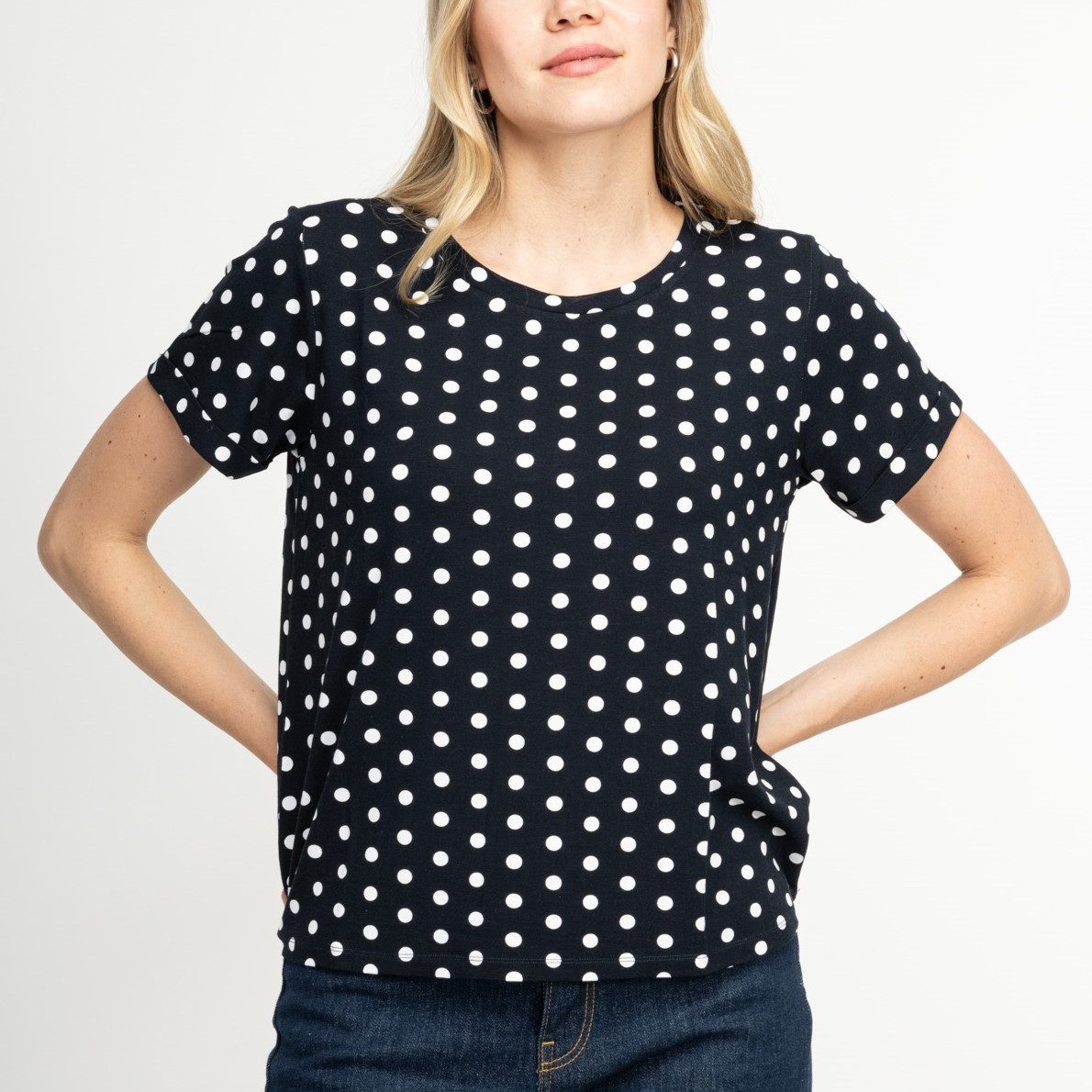 maracujaaa Kurzarmshirt Audrey Tupfen Shirt