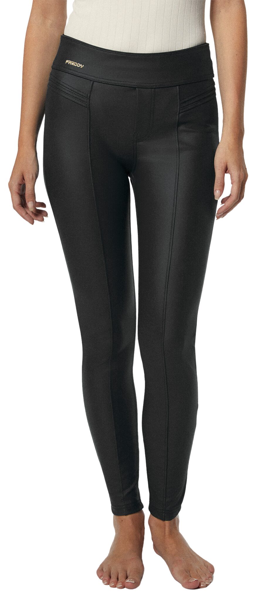 Freddy Lederimitathose NOWY2MF412REC, Kunstleder mit hohem Taillenbund und günstig online kaufen