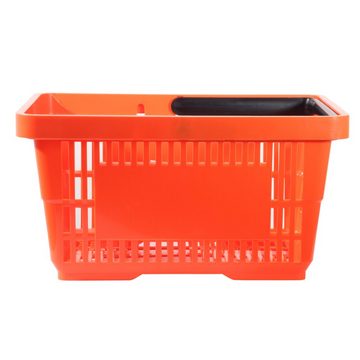 GERSO Einkaufskorb Einkaufskorb aus Kunststoff Plastik mit Henkel 20 Liter 40cm stapelbar