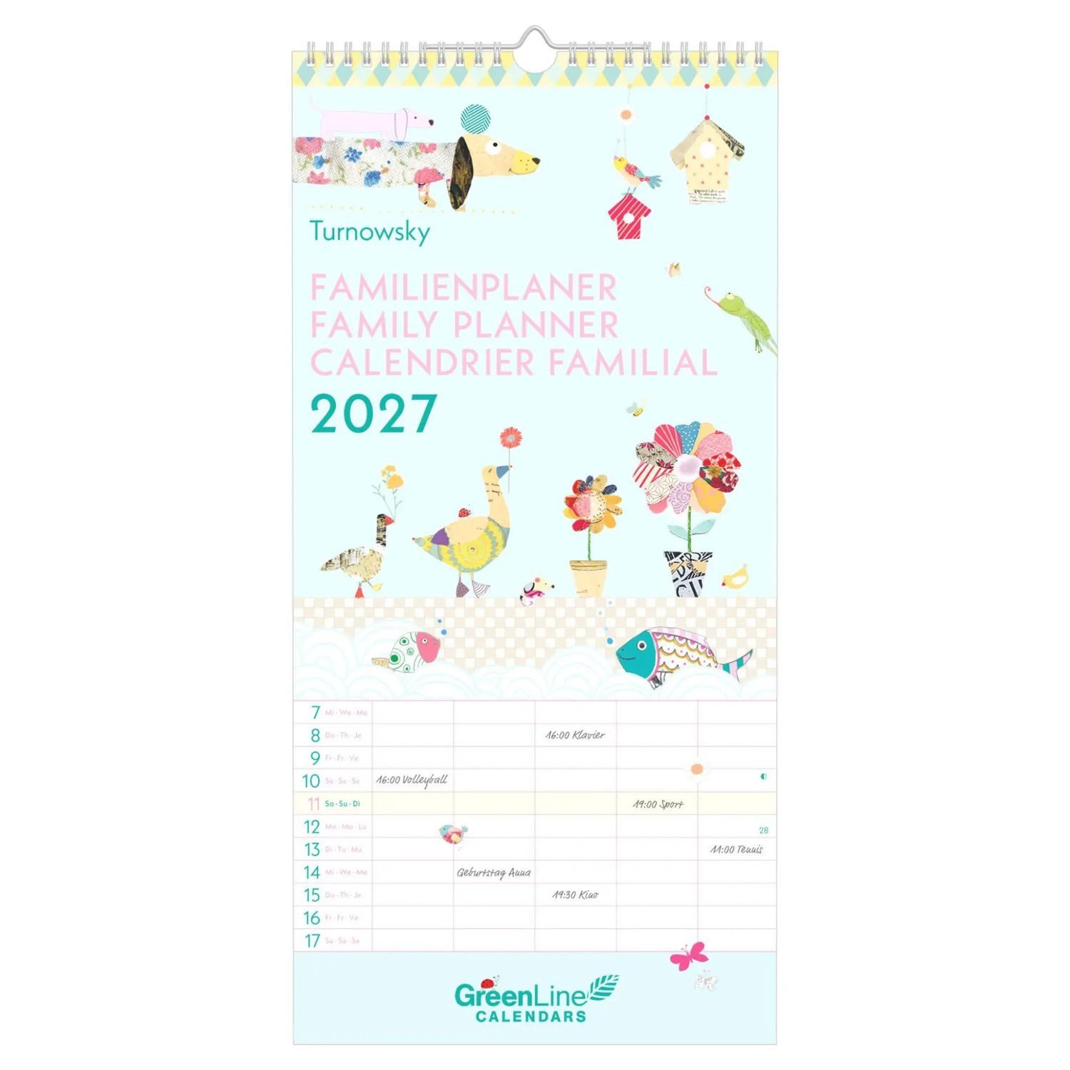 Wandkalender Turnowsky 2027