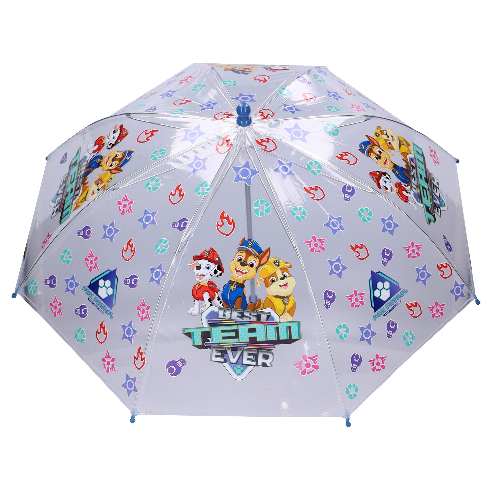 PAW PATROL Stockregenschirm ⌀ 71 cm Regenschirm für Kinder mit einfachem Öffnungsmechanismus