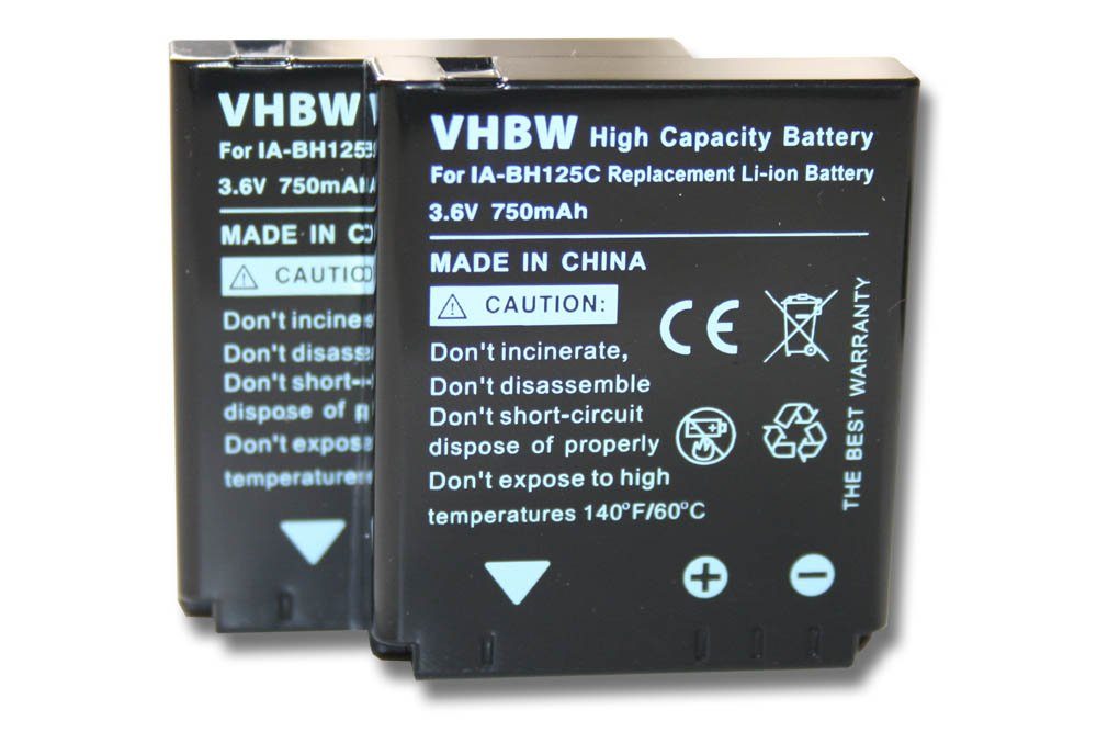 vhbw kompatibel mit Samsung HMX-R10 Kamera-Akku Li-Ion 750 mAh (3,6 V)