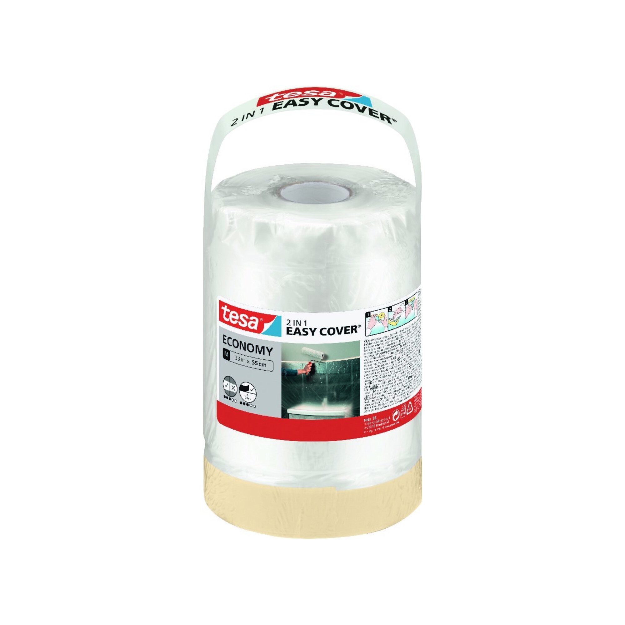 tesa Klebeband tesa Easy Cover® Economy Refill, M (33m x 55cm) 6 Stk