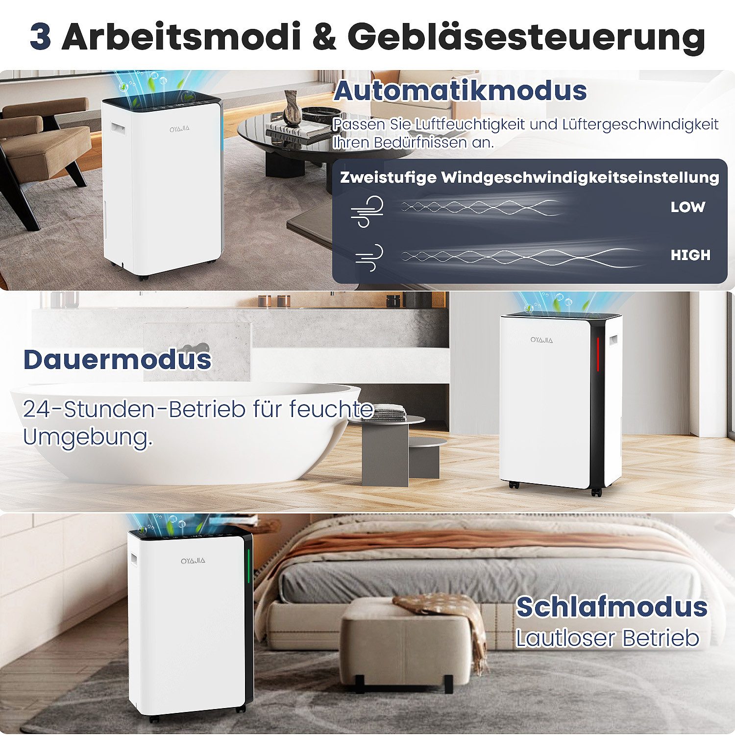 oyajia Luftentfeuchter Smart Luftentfeuchter mit App günstig online kaufen