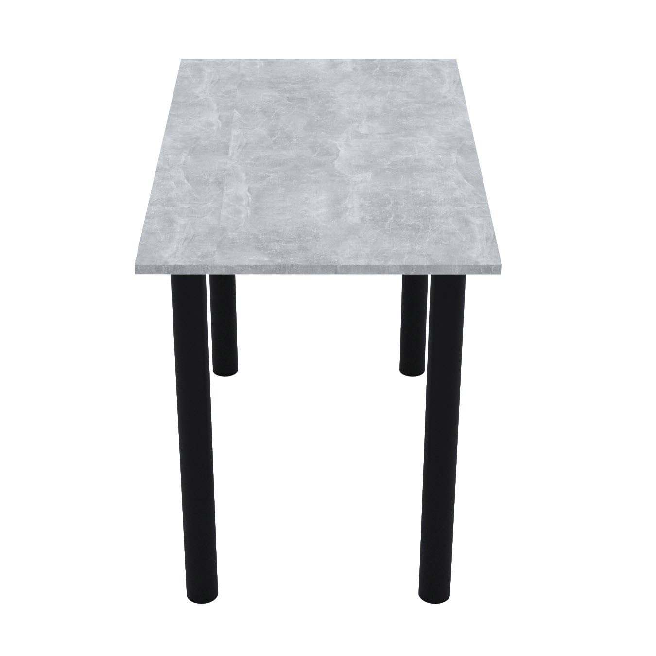 2mm mit Bürotisch Esstisch, PVC Beinen Esszimmertisch AKKE schwarzen Küchentisch Beton