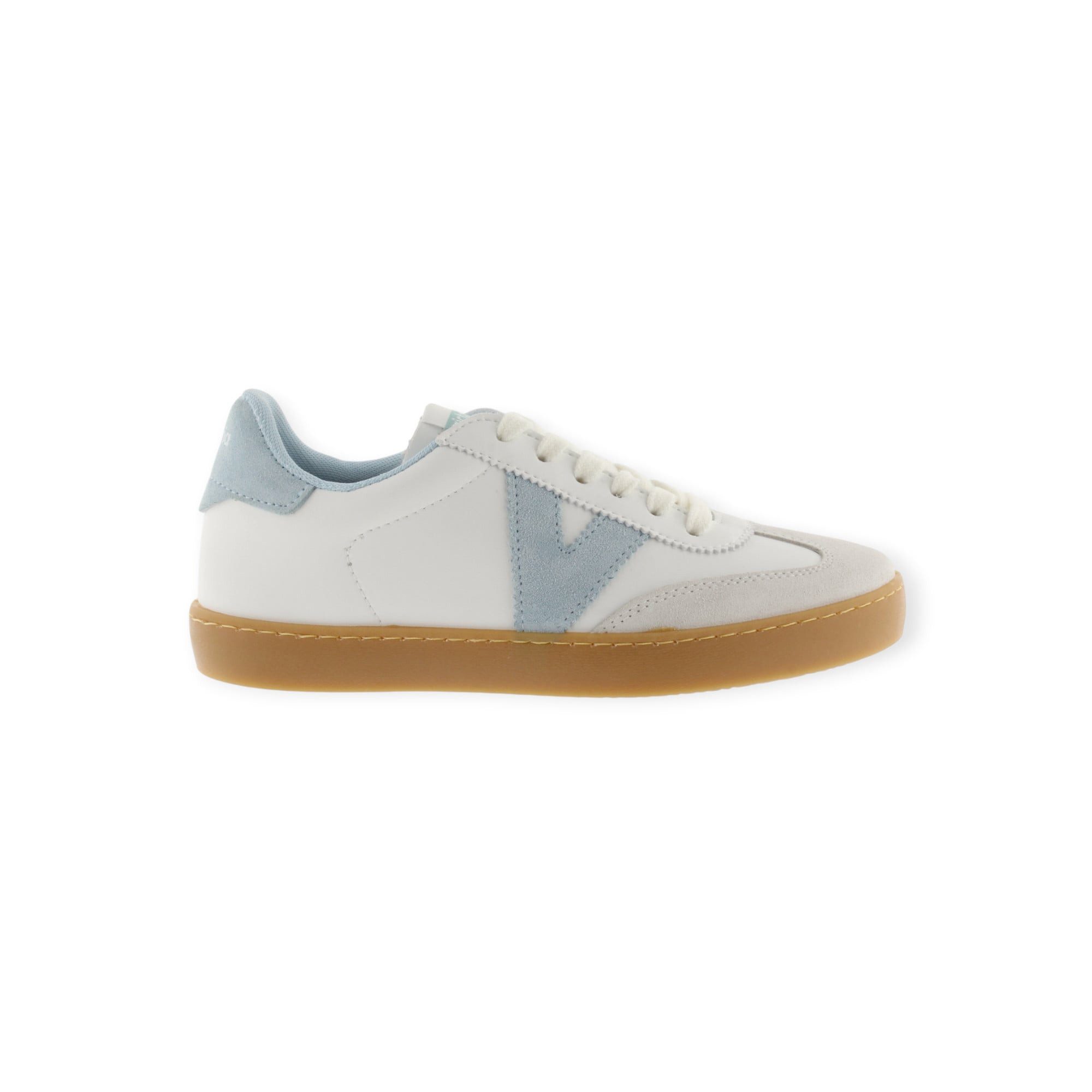 Victoria Berlin Ciclista (Lederoptik/Veloursleder) - weiss/hellblau Damen Sneaker