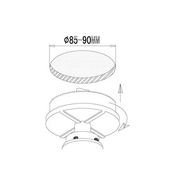 EGLO LED Einbauleuchte Pineda 1, Leuchtmittel inklusive, LED Spot, LED Einbauleuchte, Einbaustrahler LED flach, Ø 14,5 cm