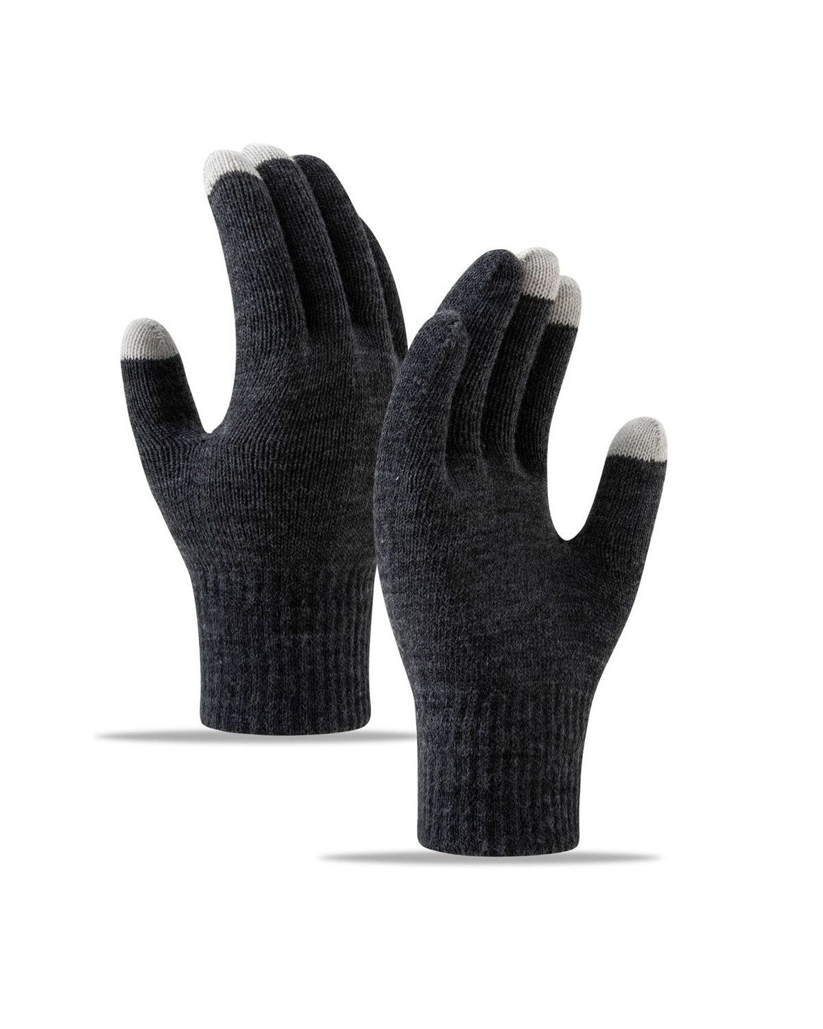 Coonoor Fleecehandschuhe Winterhandschuhe Touchscreen Handschuhe Strick handschuhe (Sport Warm und Winddicht) für Skifahren Radfahren und SMS, Geeinget für Damen und Herren